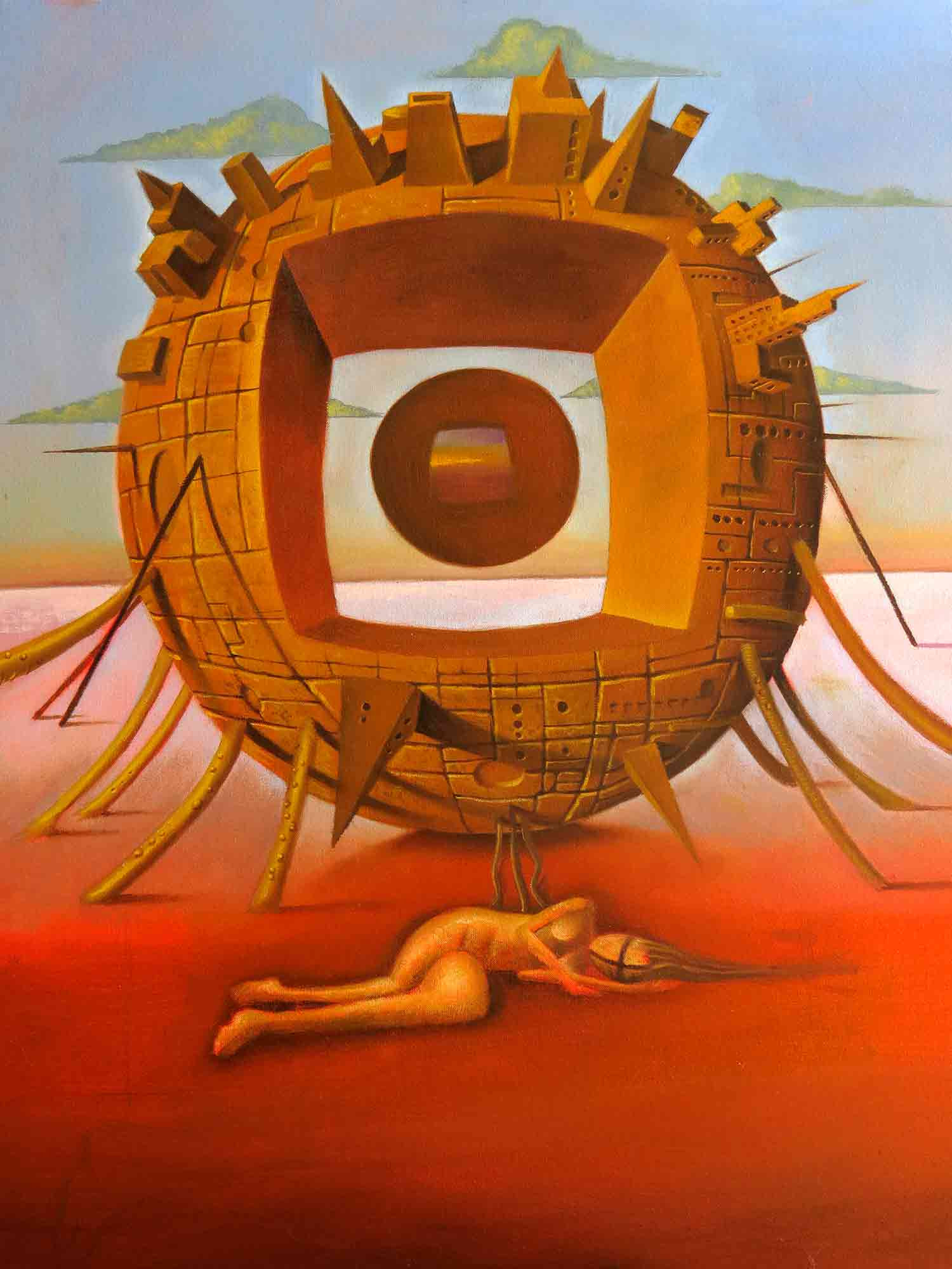 Ruben Cuckier, Battery dreams, painting - Artalistic online contemporary art buying and selling gallery