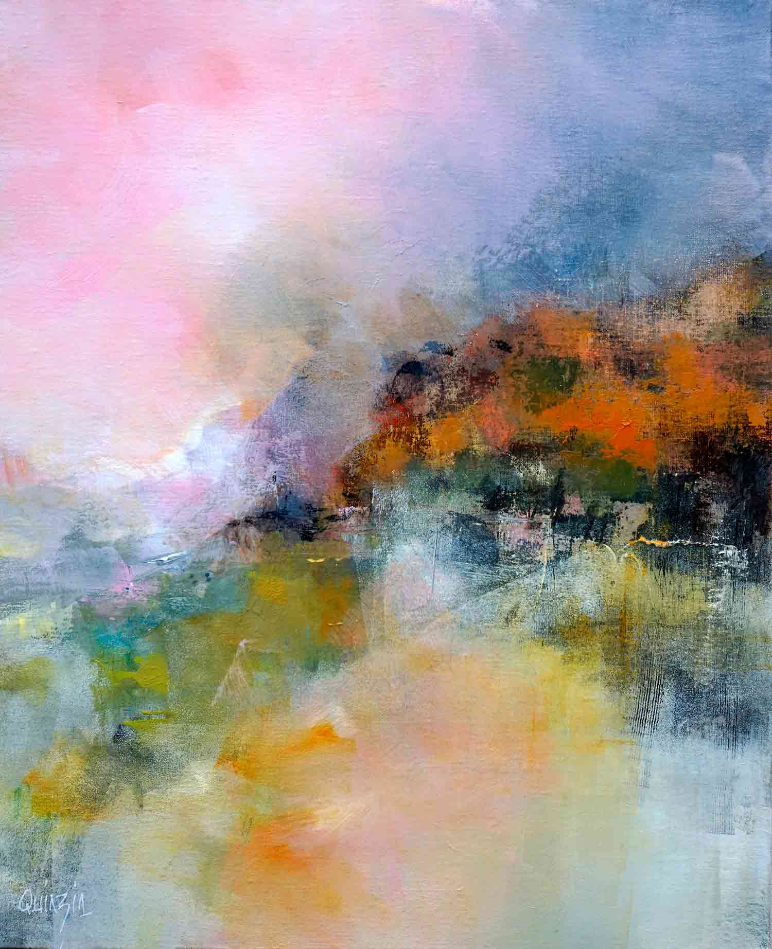 Marianne Quinzin, La saison rousse, painting - Artalistic online contemporary art buying and selling gallery