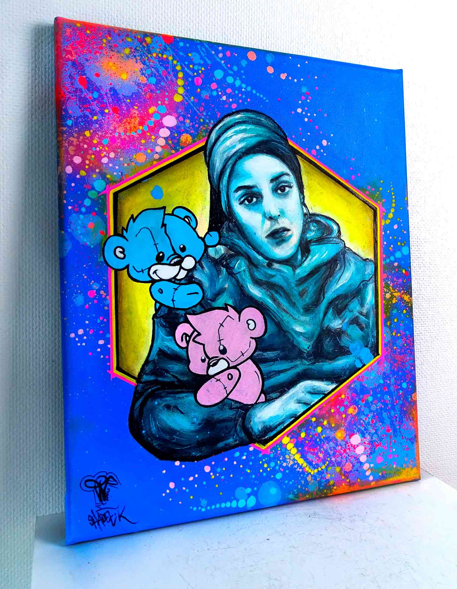 Priscilla Vettese, Kevinours love Kenny Arkana, painting - Artalistic online contemporary art buying and selling gallery