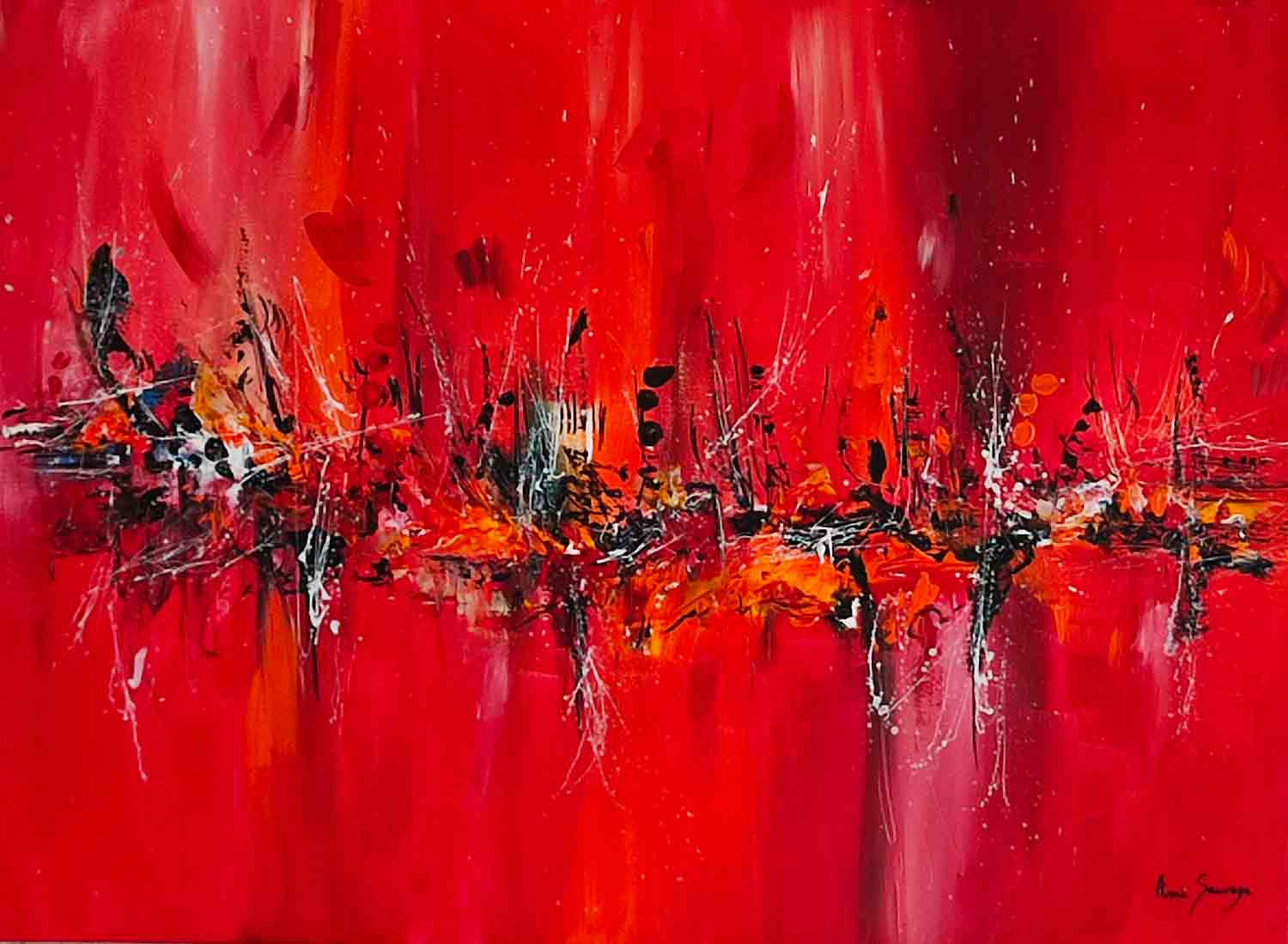 Âme Sauvage, l'oiseau noir, painting - Artalistic online contemporary art buying and selling gallery