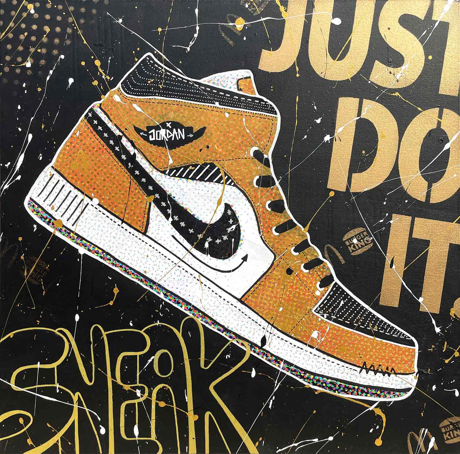 Secam, Sneaker, painting - Artalistic online contemporary art buying and selling gallery
