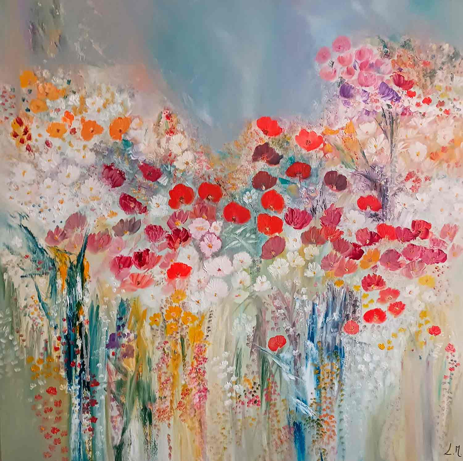 Lydie Massou, Un rendez-vous discret, painting - Artalistic online contemporary art buying and selling gallery