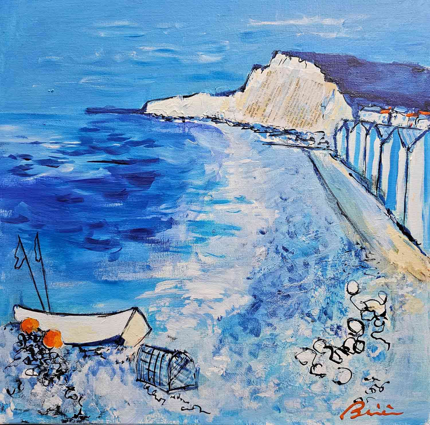 Patrick Brière, Yport, painting - Artalistic online contemporary art buying and selling gallery