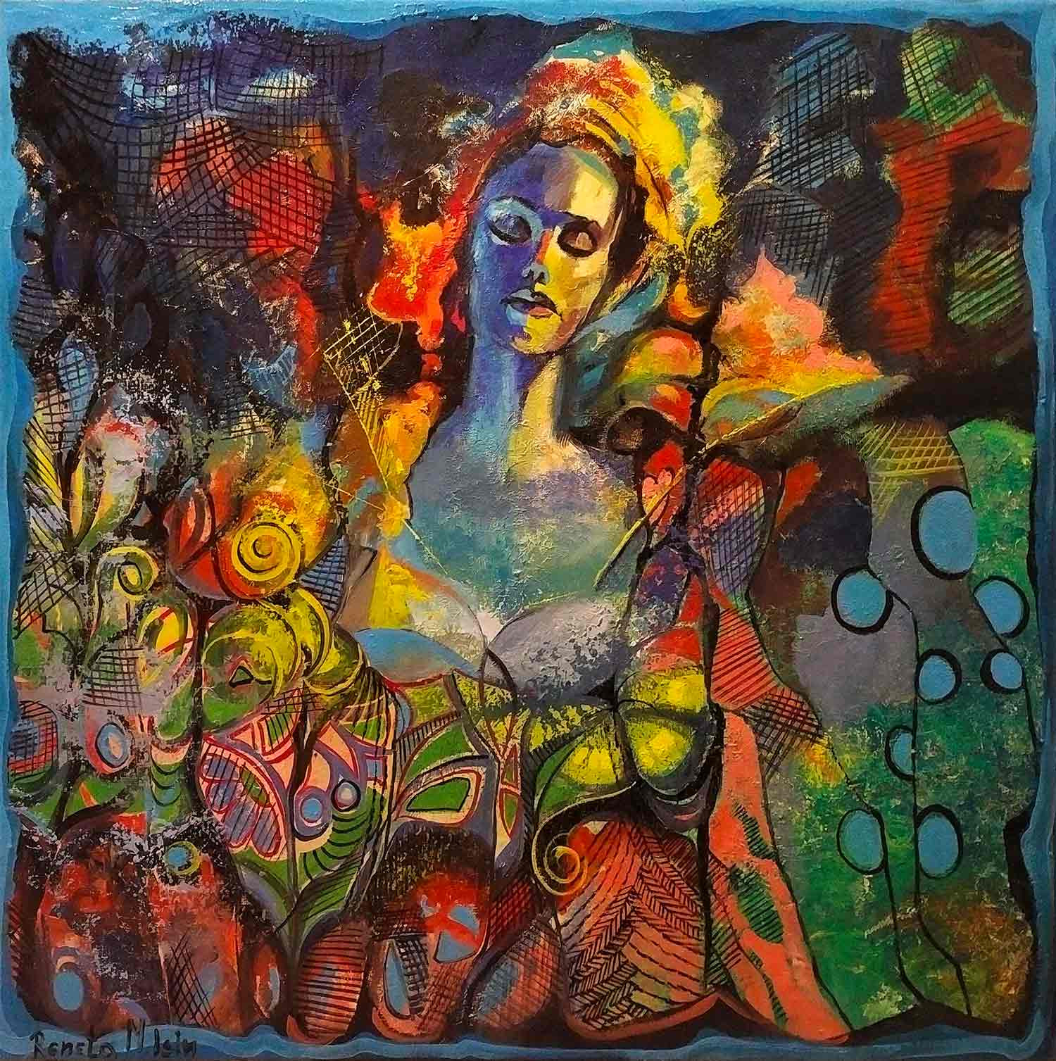 Reneta Isin, Euphoria, painting - Artalistic online contemporary art buying and selling gallery