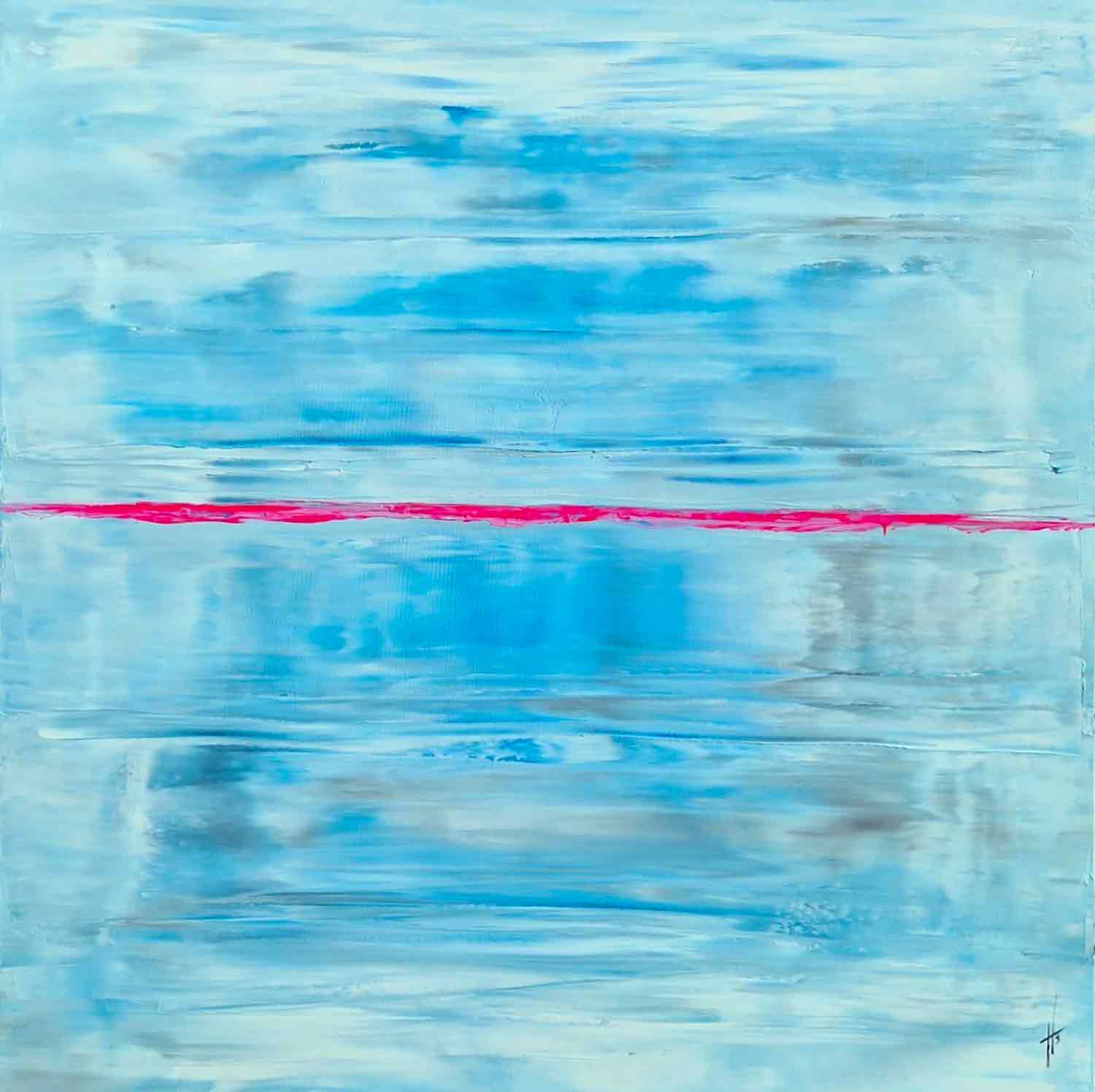 Sandrine Hartmann, Les mots bleus, painting - Artalistic online contemporary art buying and selling gallery
