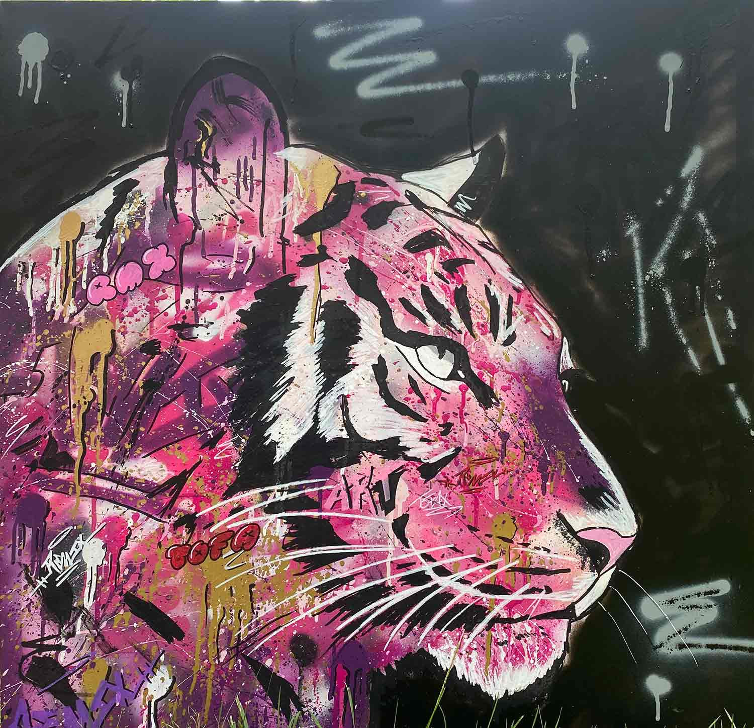 Remix, Tigerpinkx, painting - Artalistic online contemporary art buying and selling gallery