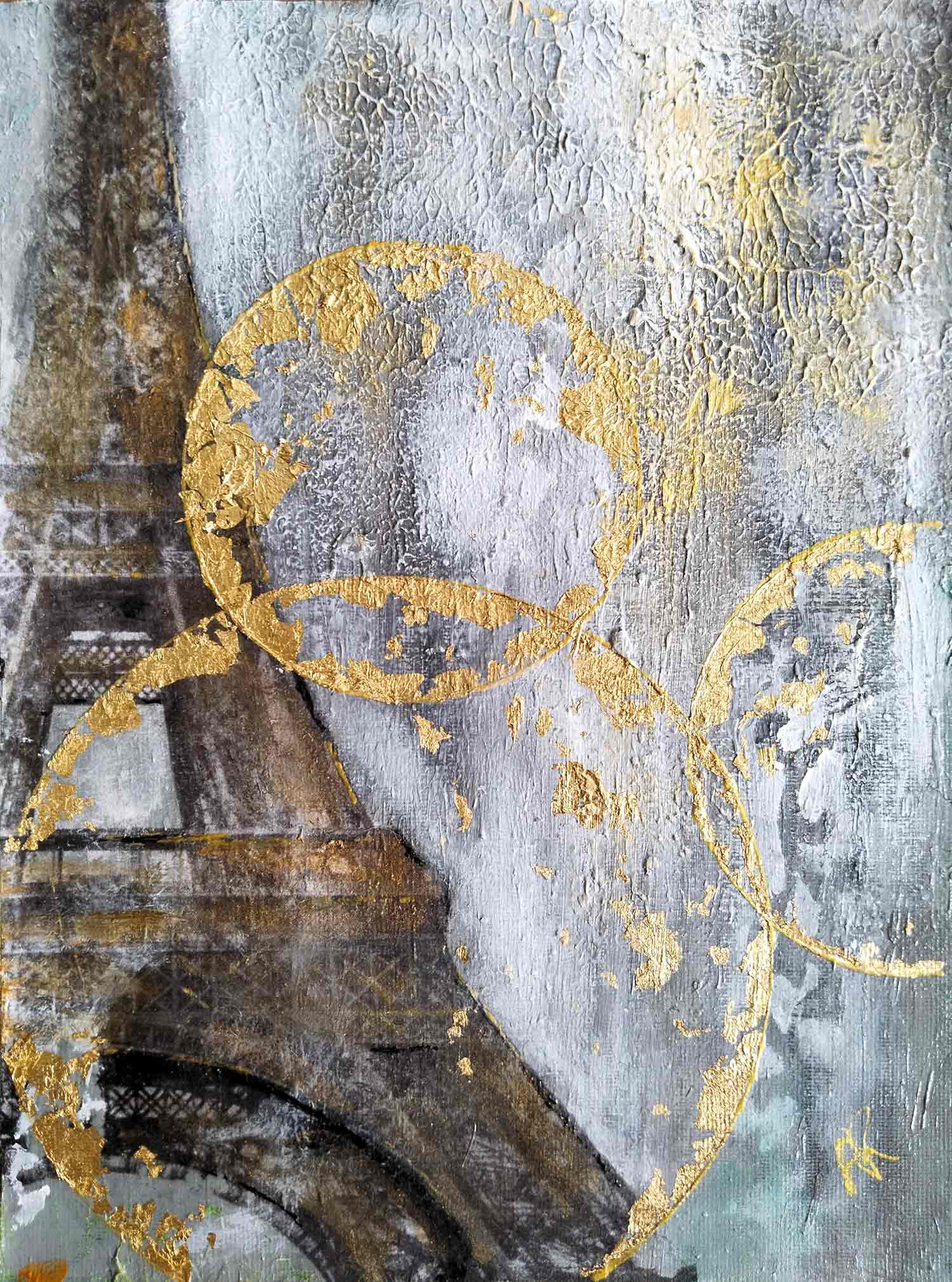 Anne Robin, Eiffel, painting - Artalistic online contemporary art buying and selling gallery