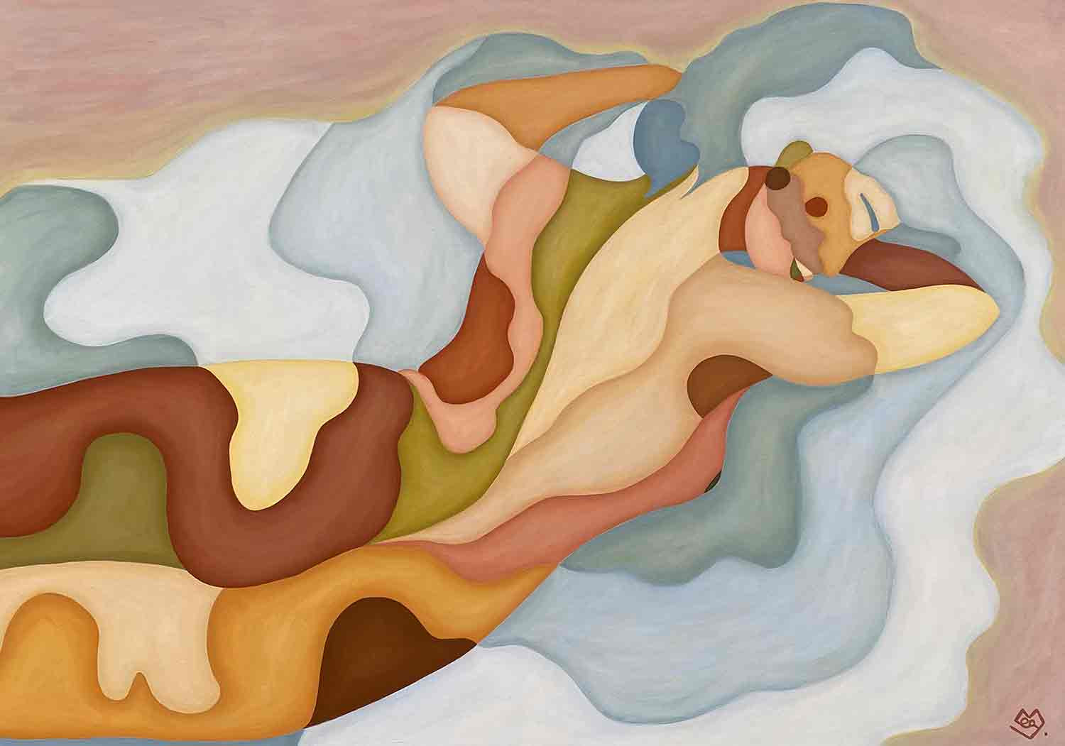 Léa Mongiat, Après l'orage, painting - Artalistic online contemporary art buying and selling gallery