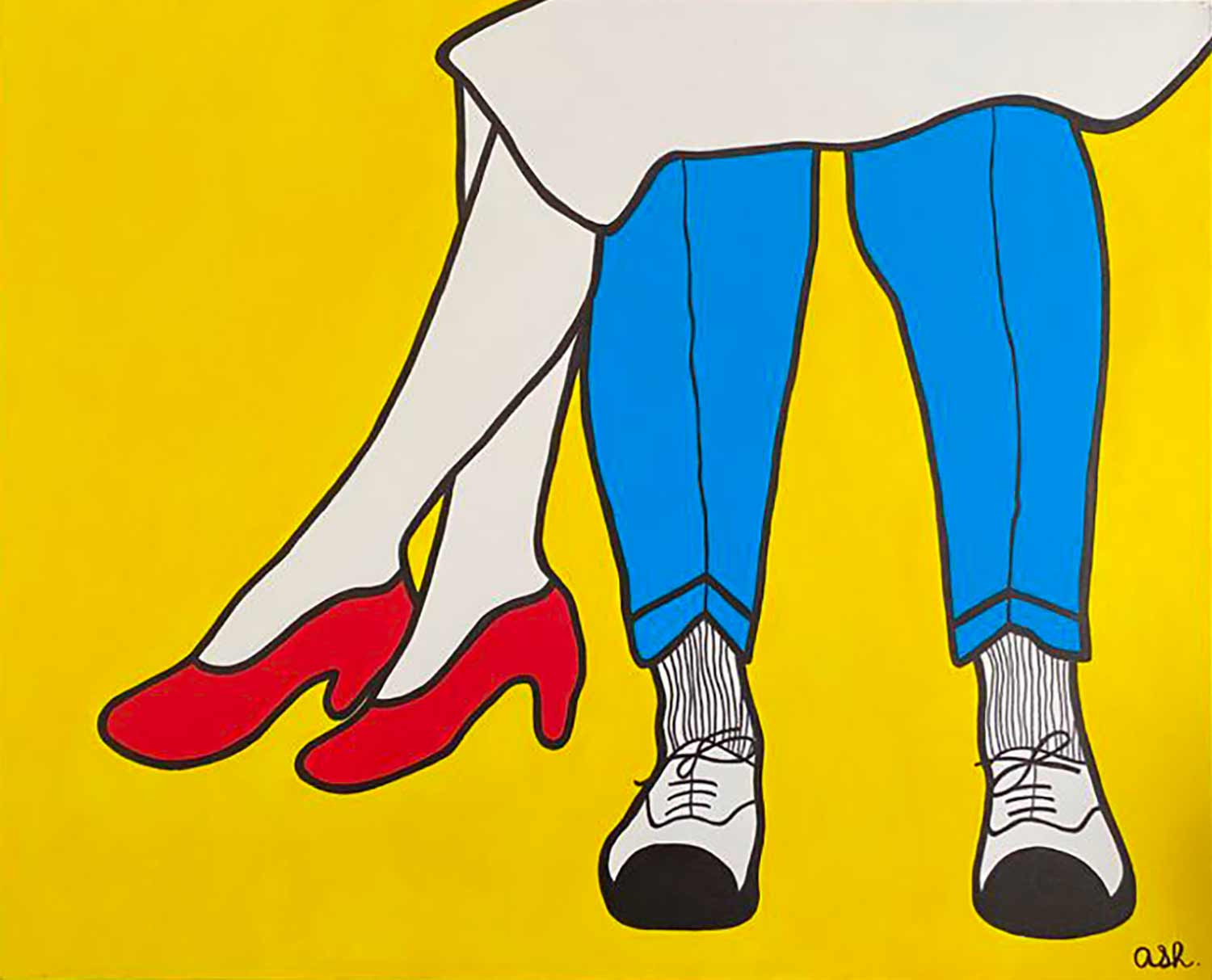 Anne-Sophie Holzer, Rendez-vous, painting - Artalistic online contemporary art buying and selling gallery