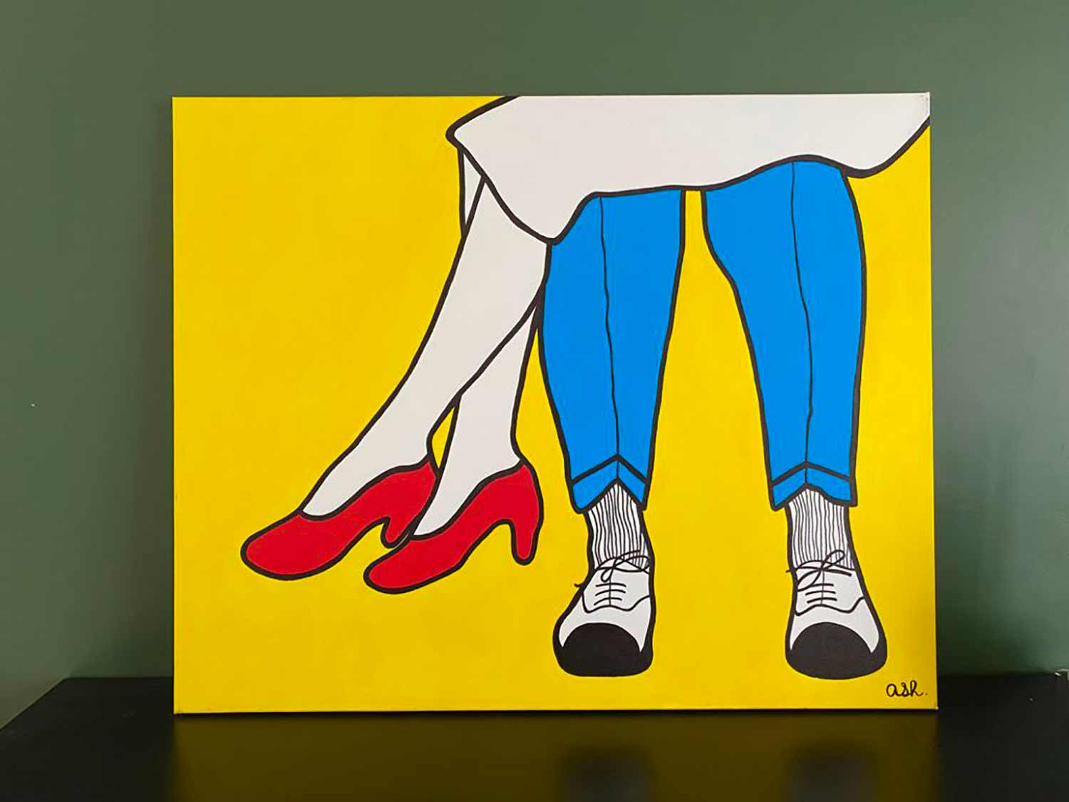 Anne-Sophie Holzer, Rendez-vous, painting - Artalistic online contemporary art buying and selling gallery