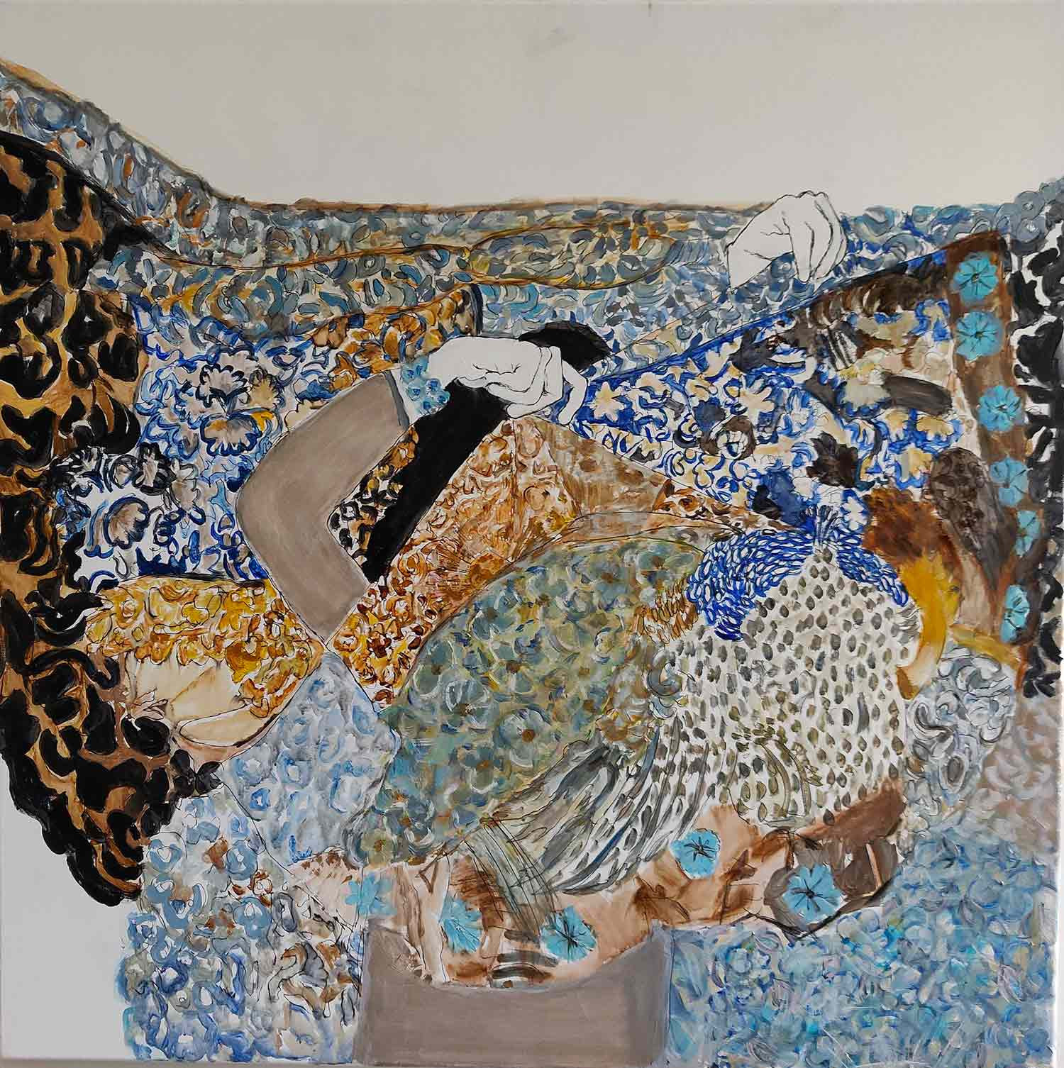 Sylvie Dodin, Deux mains, painting - Artalistic online contemporary art buying and selling gallery