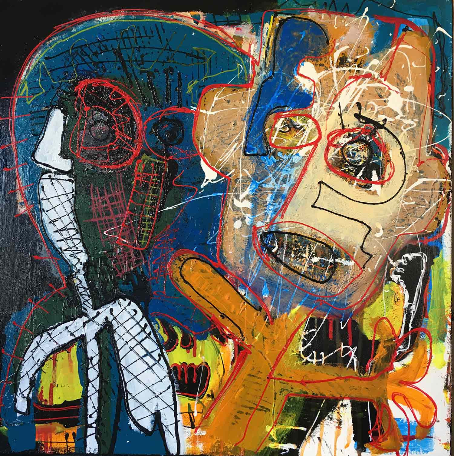 Eric Stein, Deux en un, painting - Artalistic online contemporary art buying and selling gallery