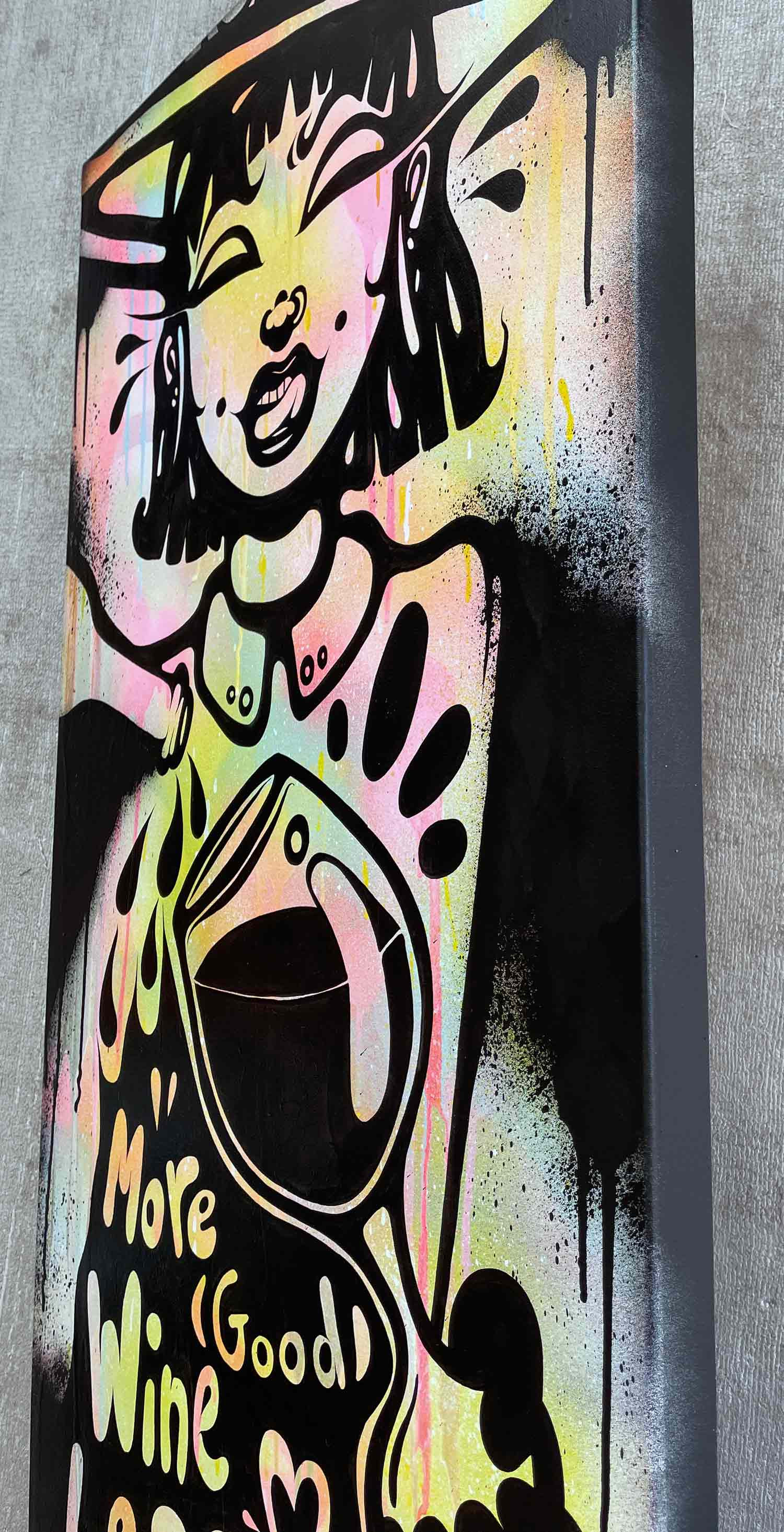 Ewen Gur, More good wine, less whine, painting - Artalistic online contemporary art buying and selling gallery