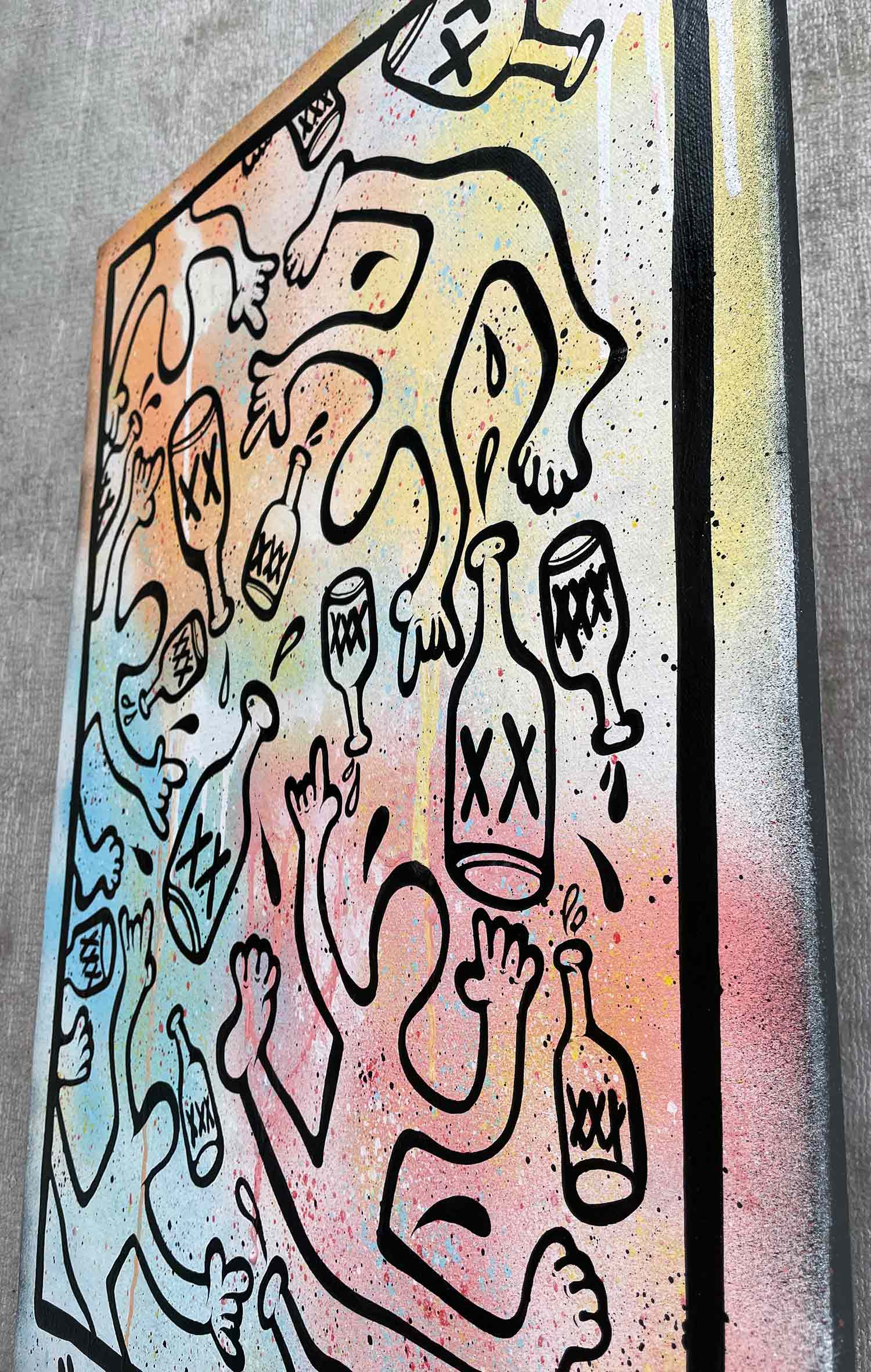 Ewen Gur, House Party, painting - Artalistic online contemporary art buying and selling gallery
