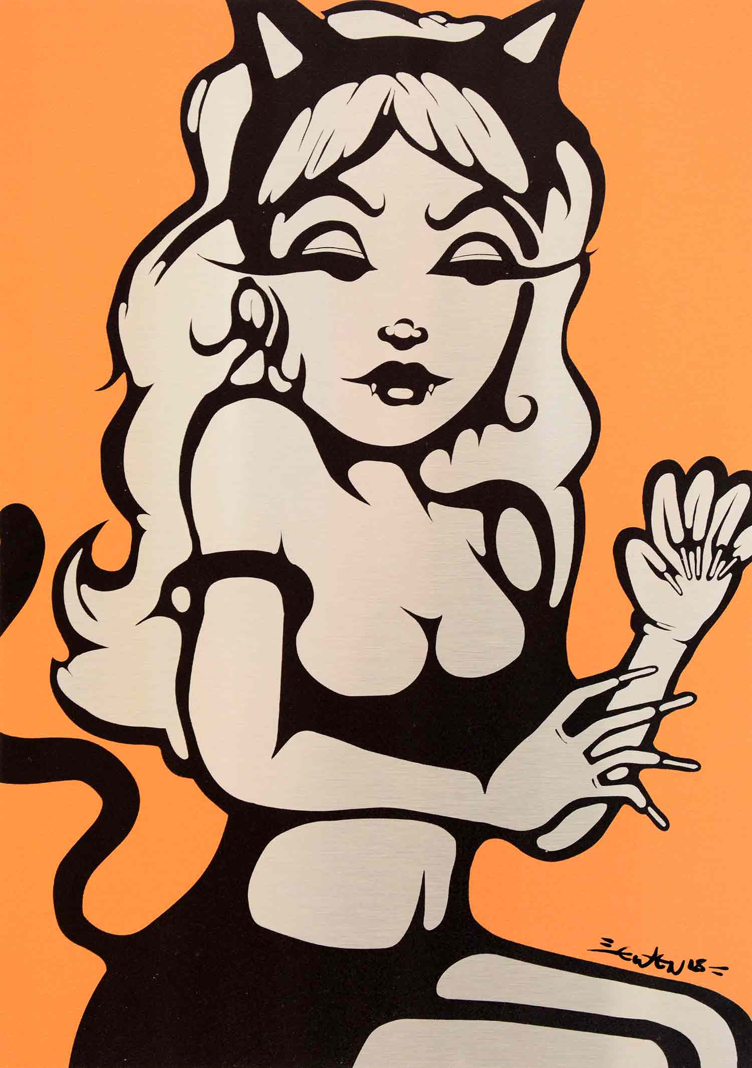 Ewen Gur, Meow, painting - Artalistic online contemporary art buying and selling gallery