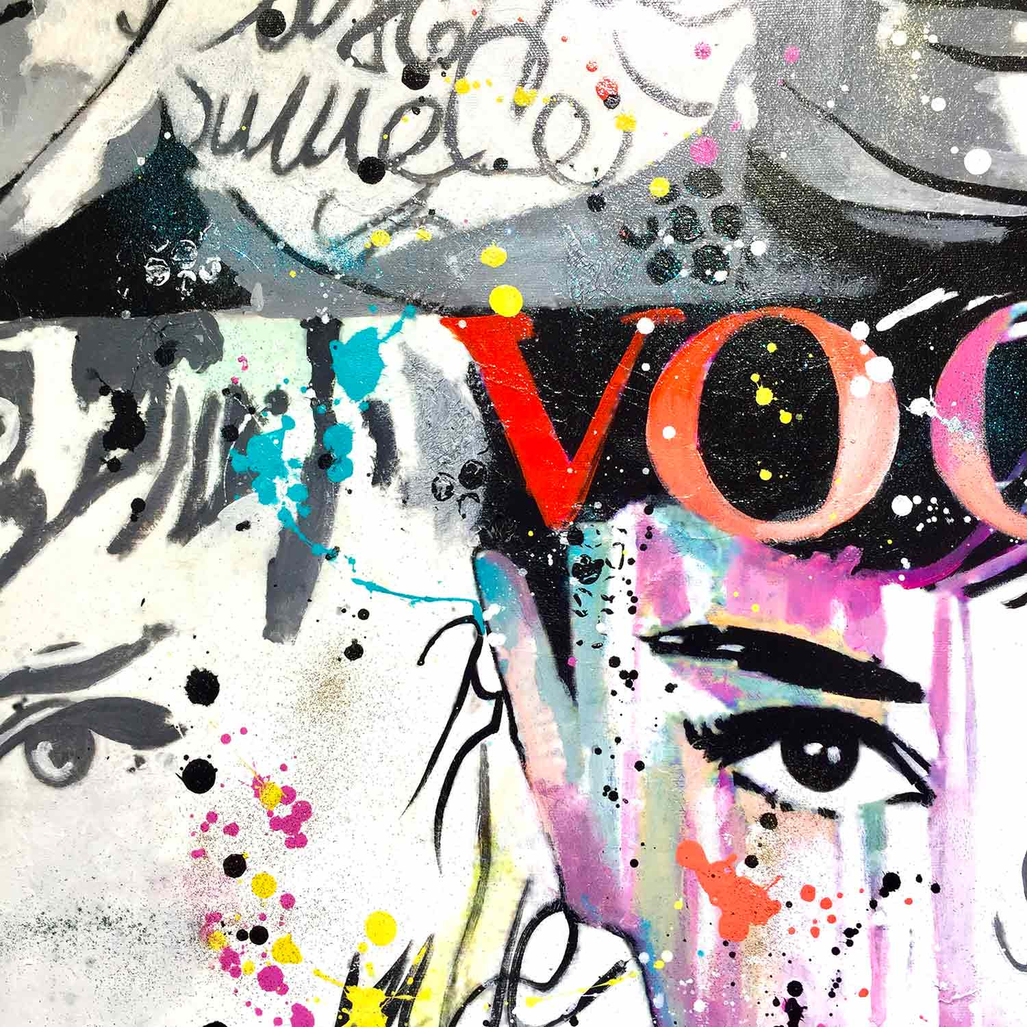 Patrick Cornée, Audrey Hepburn, painting - Artalistic online contemporary art buying and selling gallery