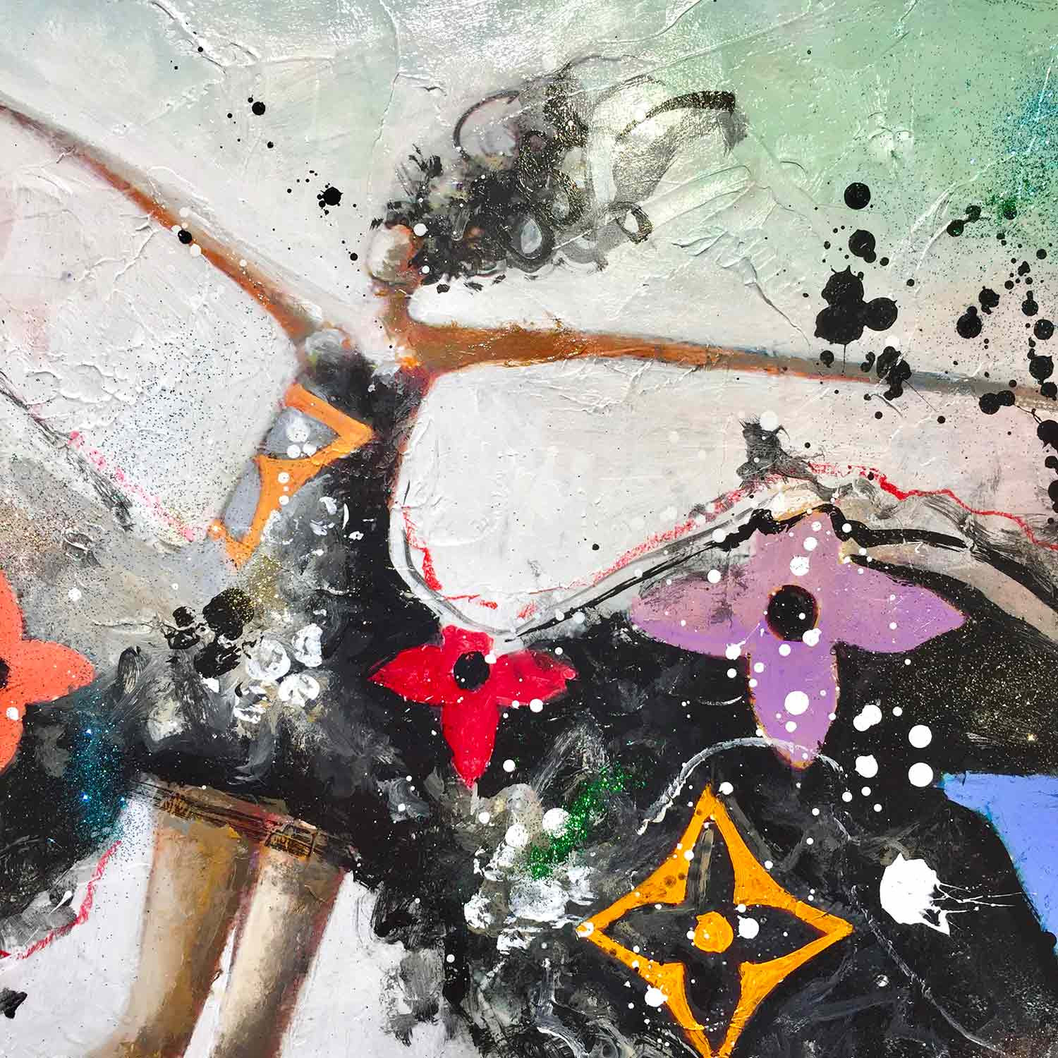Patrick Cornée, I love you dressed in Louis Vuitton, painting - Artalistic online contemporary art buying and selling gallery