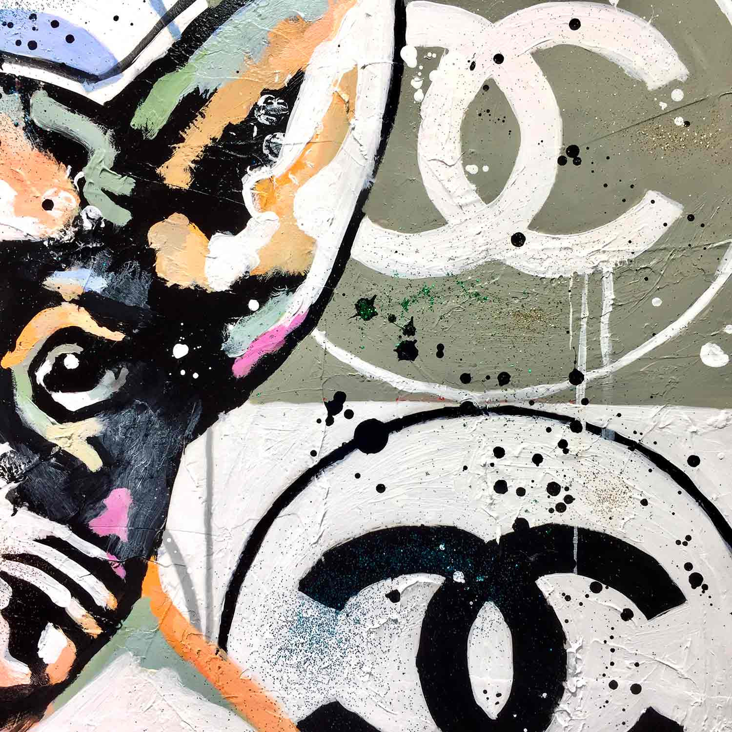 Patrick Cornée, My French bulldog, painting - Artalistic online contemporary art buying and selling gallery