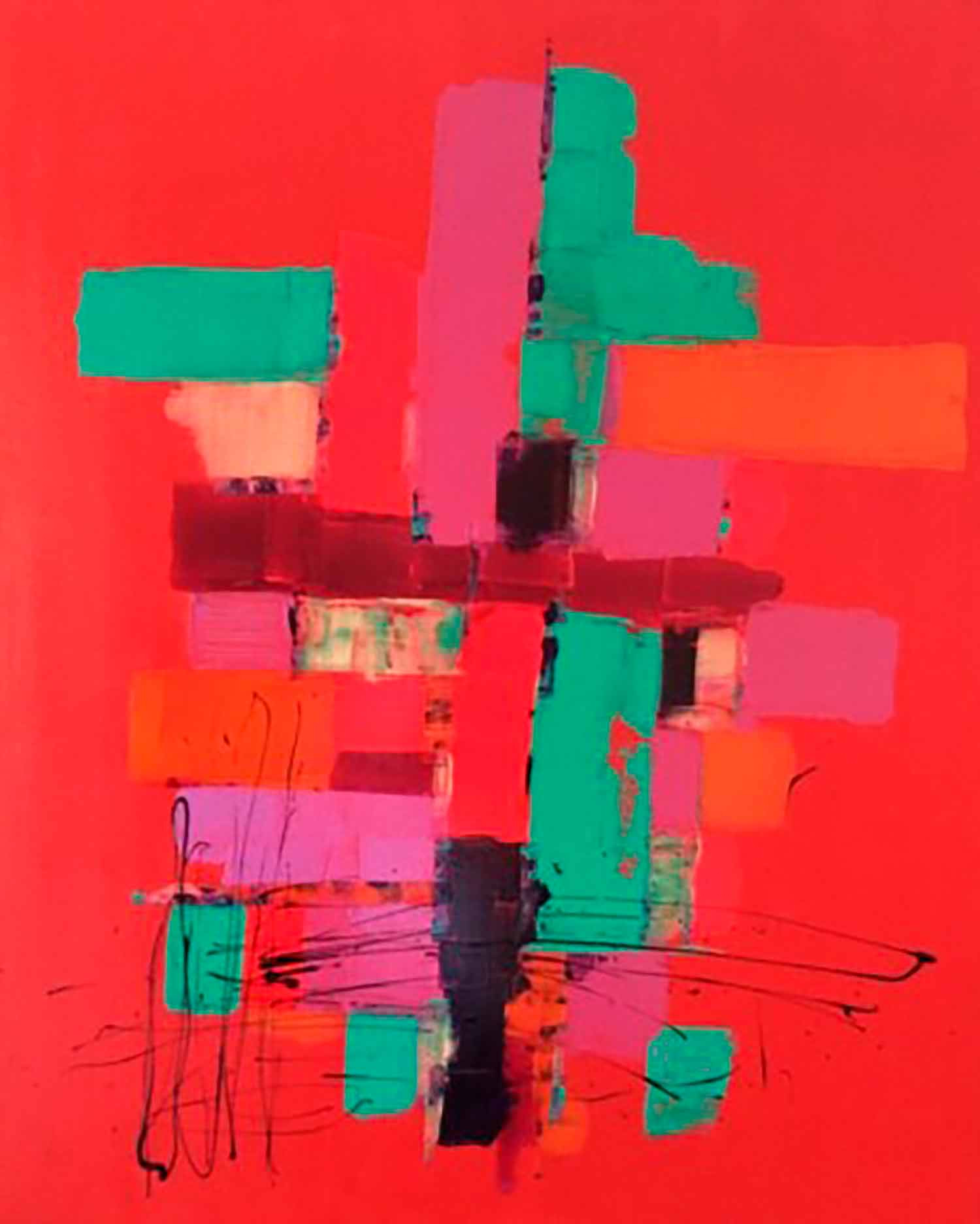 Yolande Martinez, la vie en rose, painting - Artalistic online contemporary art buying and selling gallery