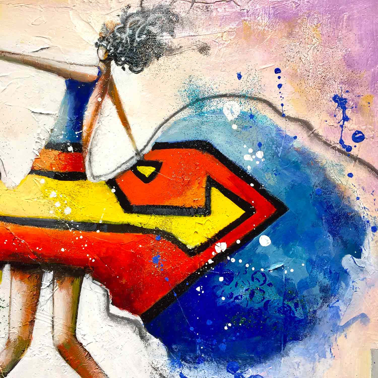 Patrick Cornée, supergirl, painting - Artalistic online contemporary art buying and selling gallery