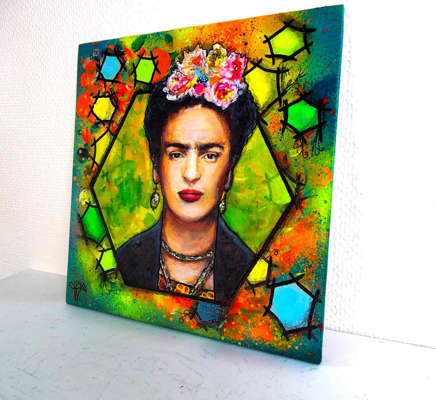 Priscilla Vettese, Tribute to Hexa-Frida, painting - Artalistic online contemporary art buying and selling gallery