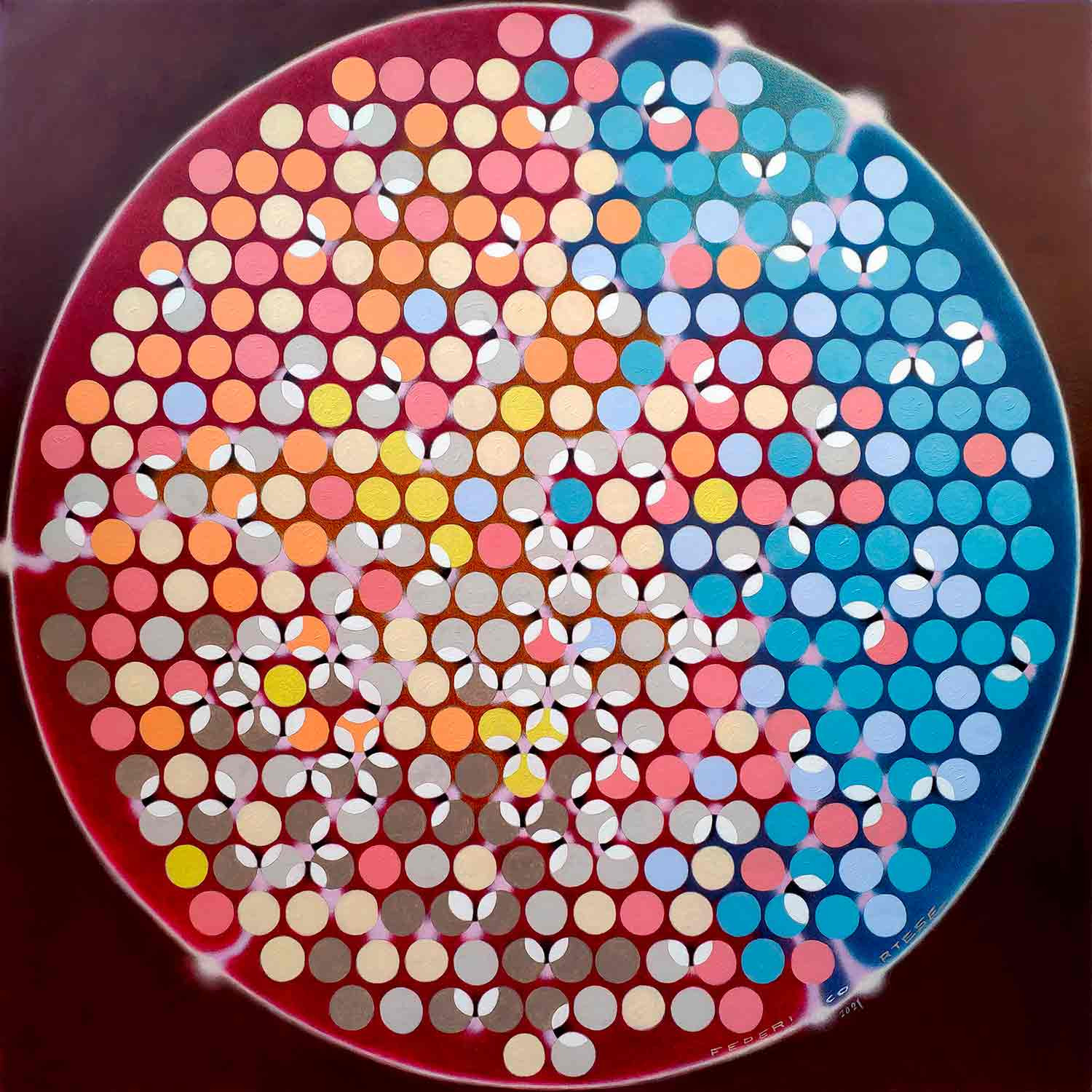 Federico Cortese, The bees' dance, painting - Artalistic online contemporary art buying and selling gallery