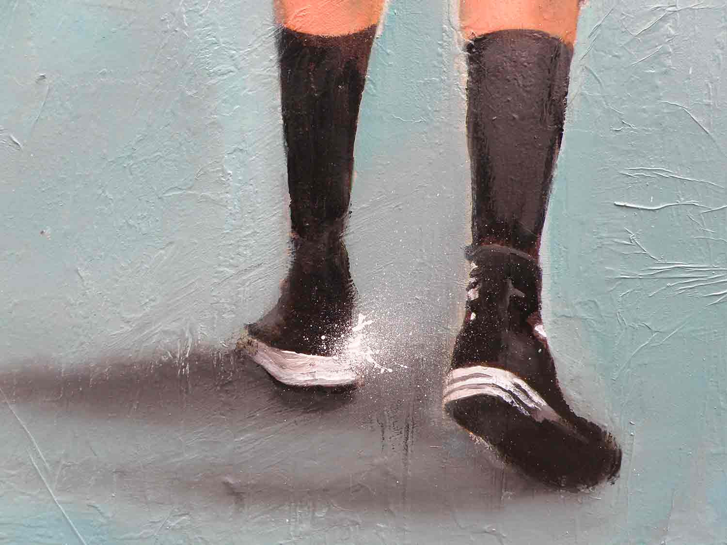Mia, Bleu brouillard, painting - Artalistic online contemporary art buying and selling gallery