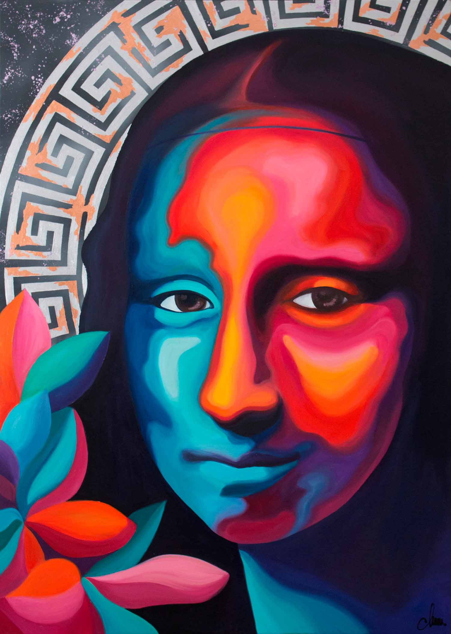 Monika Mrowiec, First exit from the Louvre, painting - Artalistic online contemporary art buying and selling gallery