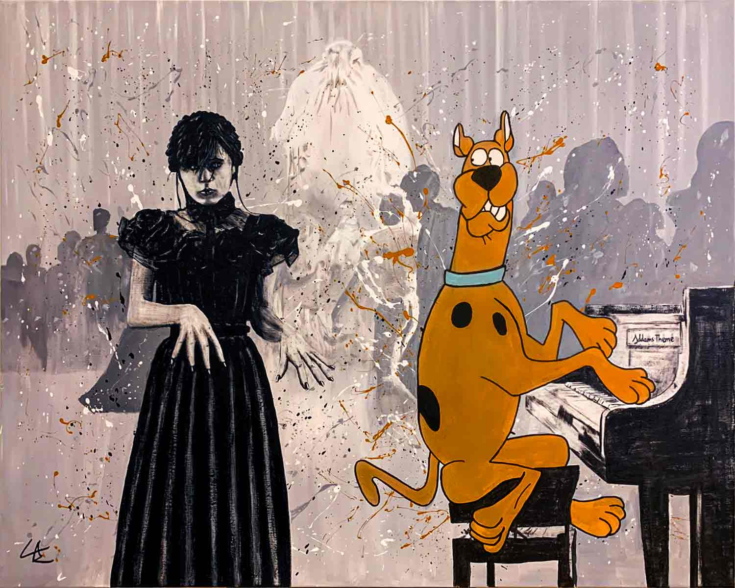 Casto Albarracin, Perro en apuros, painting - Artalistic online contemporary art buying and selling gallery