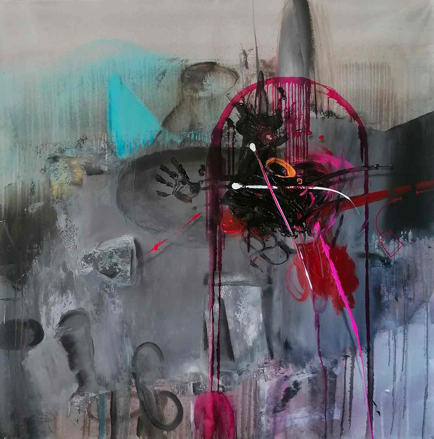 Stefano Mazzolini, Ucelgabi, painting - Artalistic online contemporary art buying and selling gallery