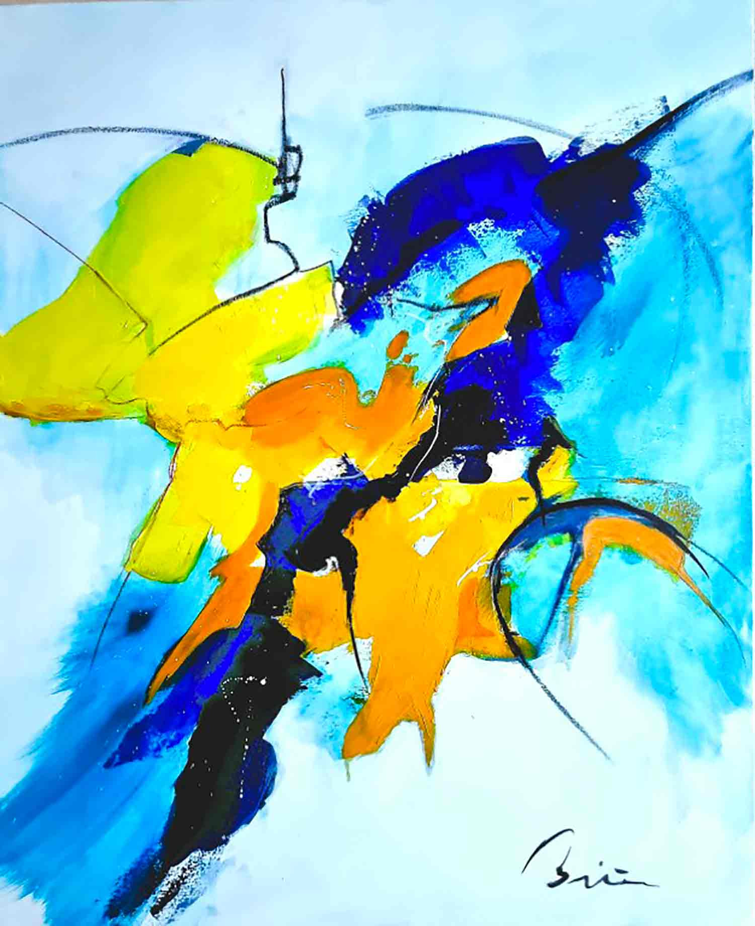 Patrick Briere, Symbiose, painting - Artalistic online contemporary art buying and selling gallery