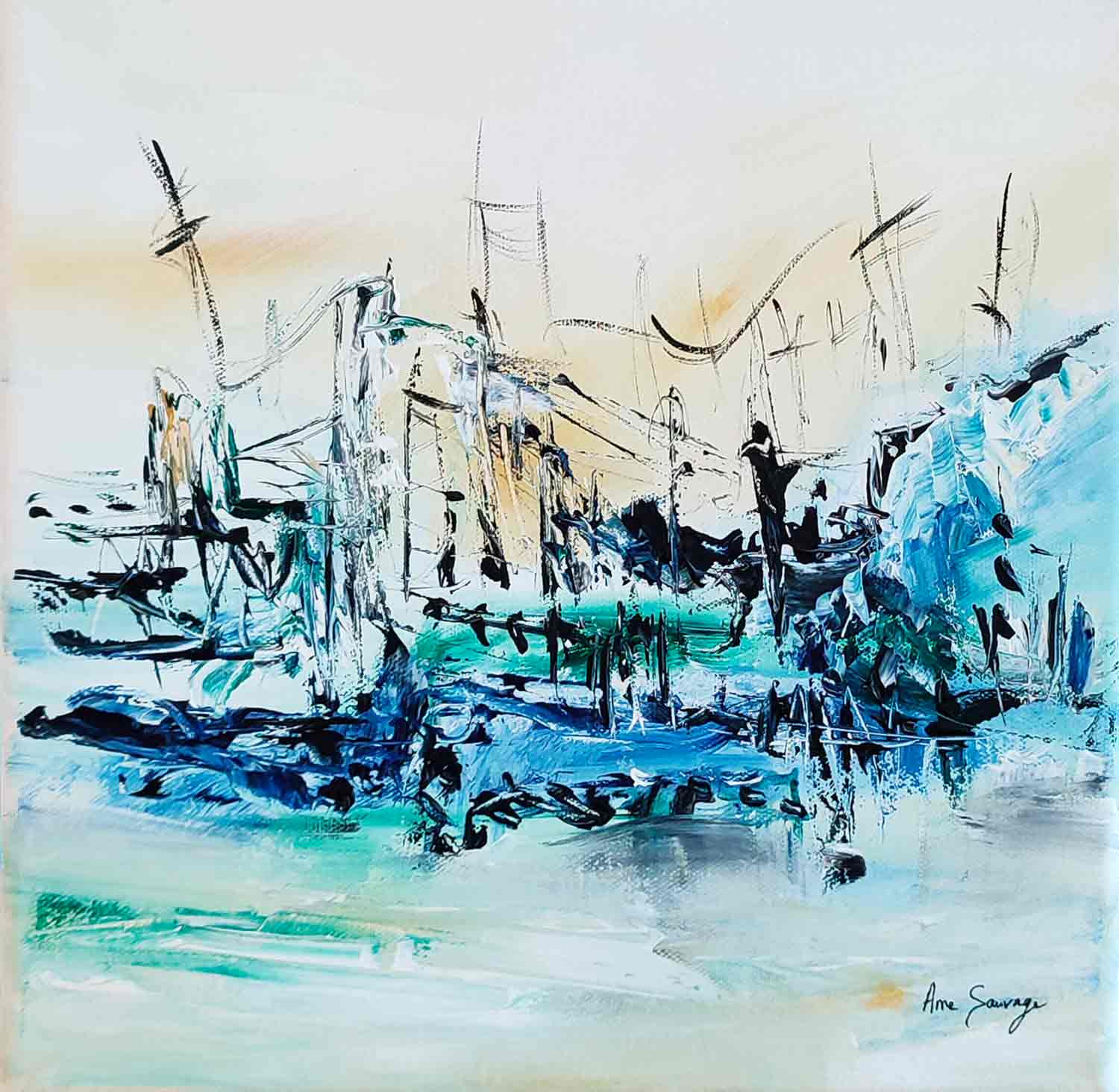 Âme Sauvage, Musique nature, painting - Artalistic online contemporary art buying and selling gallery