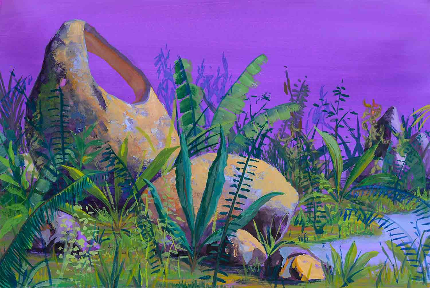 David Lefebvre, Lanterne III, painting - Artalistic online contemporary art buying and selling gallery