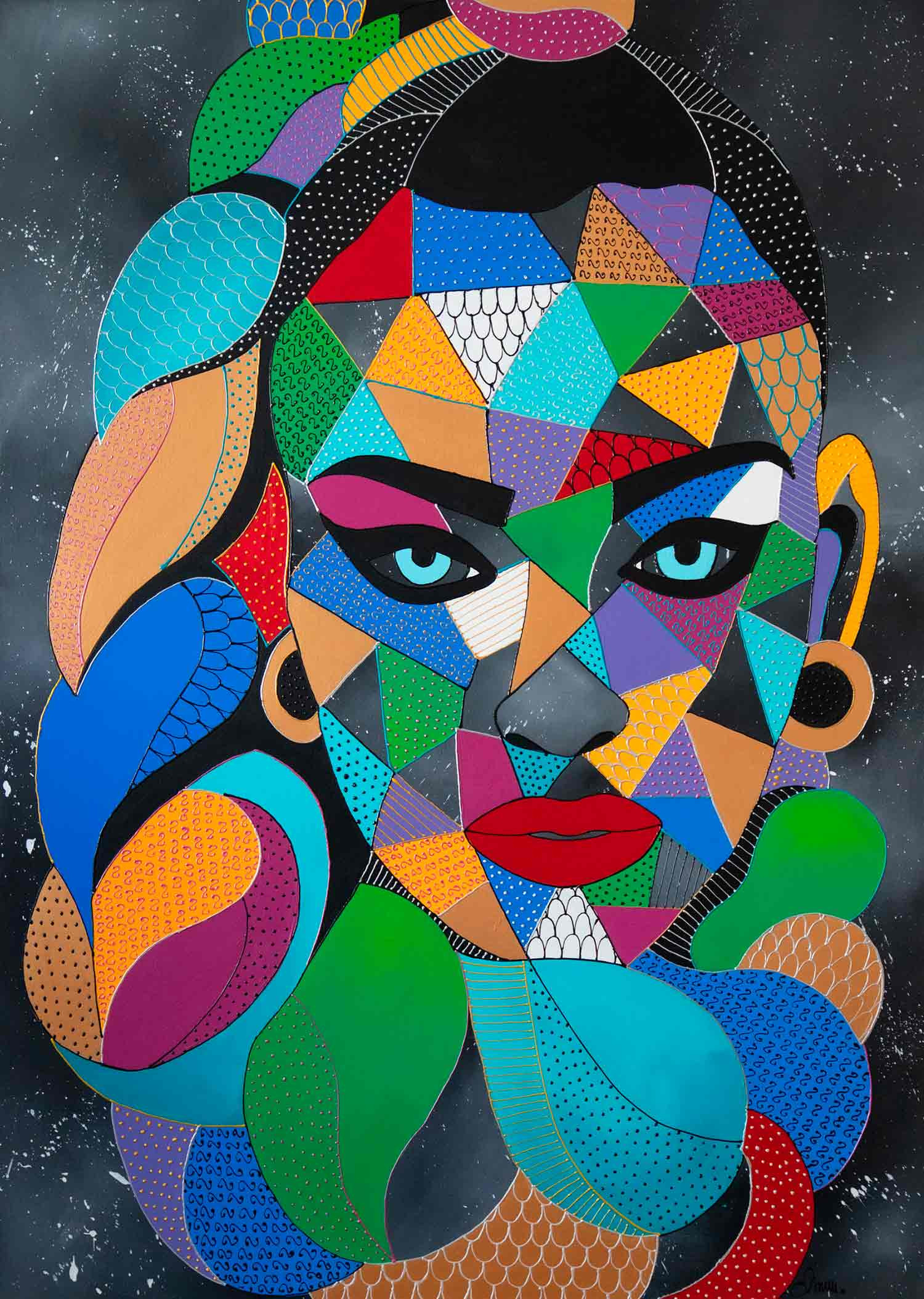 Monika Mrowiec, The power of gaze, painting - Artalistic online contemporary art buying and selling gallery