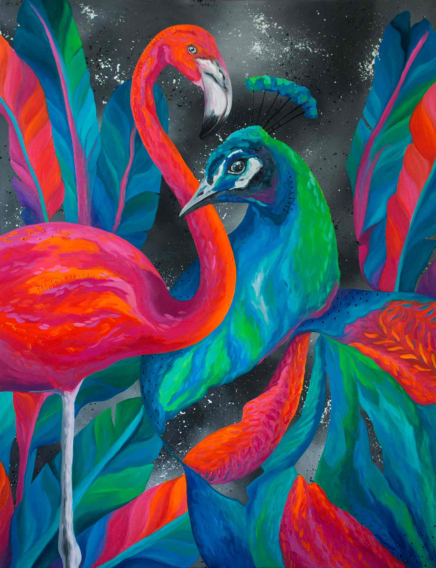 Monika Mrowiec, Dancing in the garden, painting - Artalistic online contemporary art buying and selling gallery