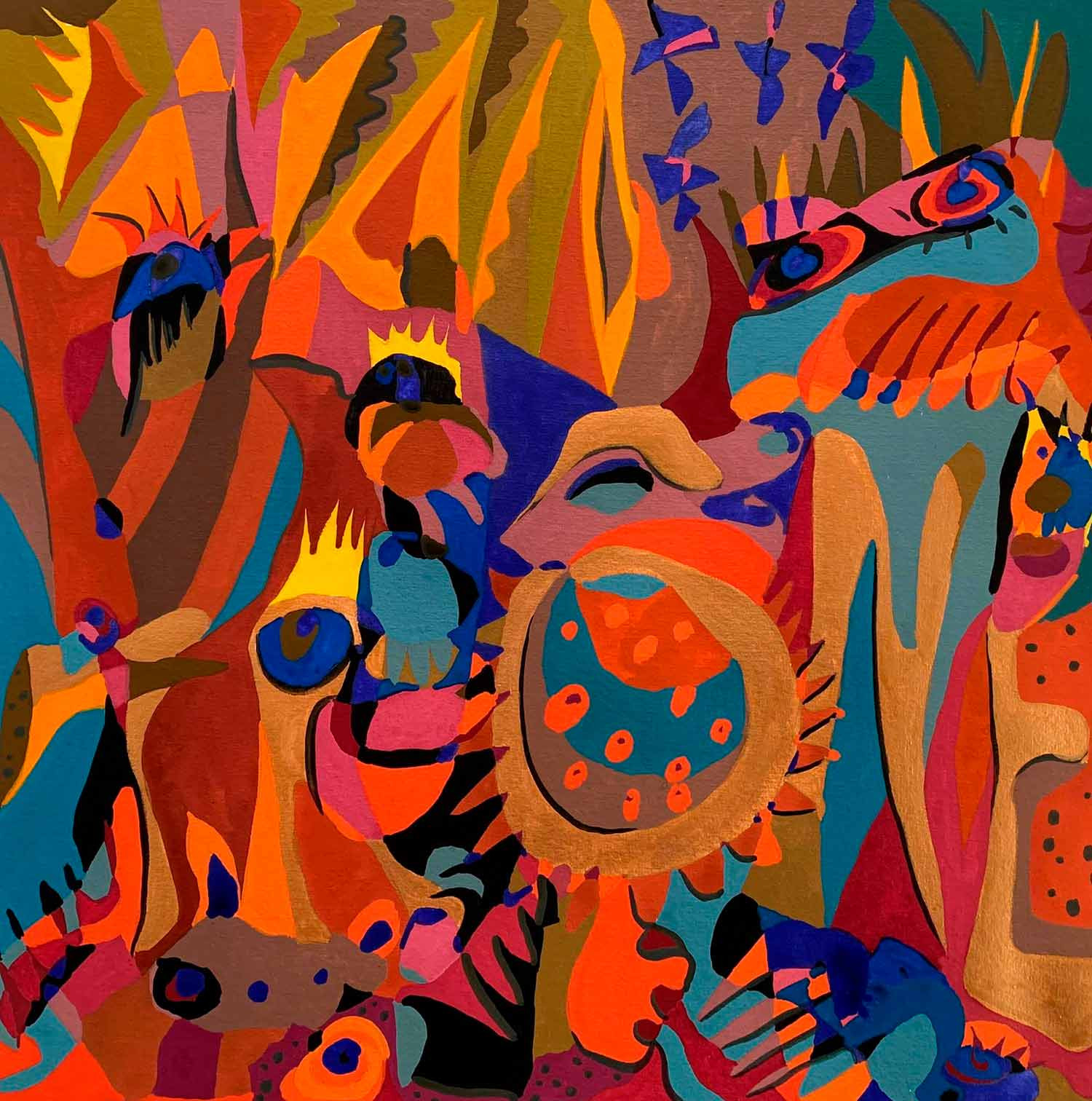 Philippe Fristch, Trône, painting - Artalistic online contemporary art buying and selling gallery