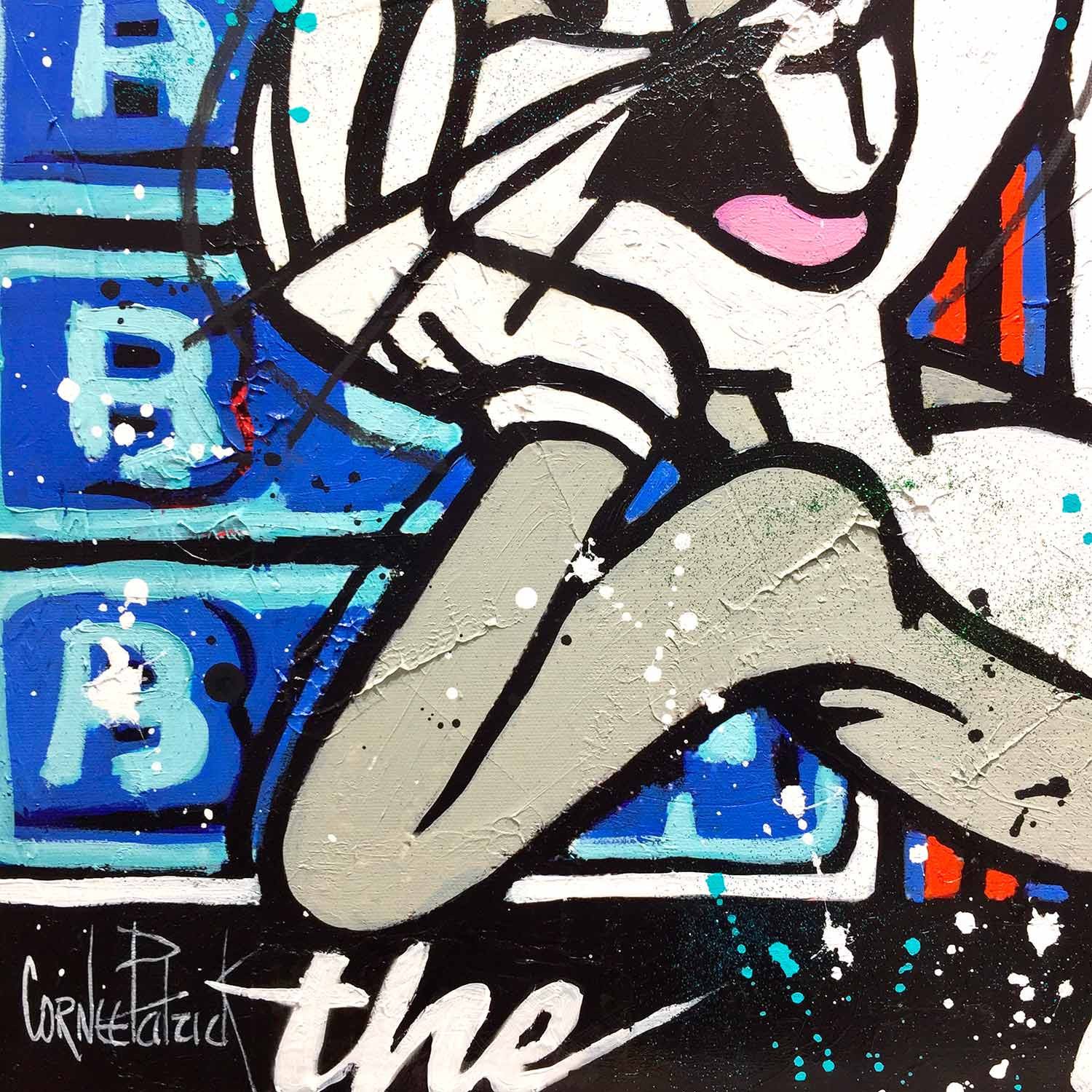 Patrick Cornée, Bugs Bunny, painting - Artalistic online contemporary art buying and selling gallery