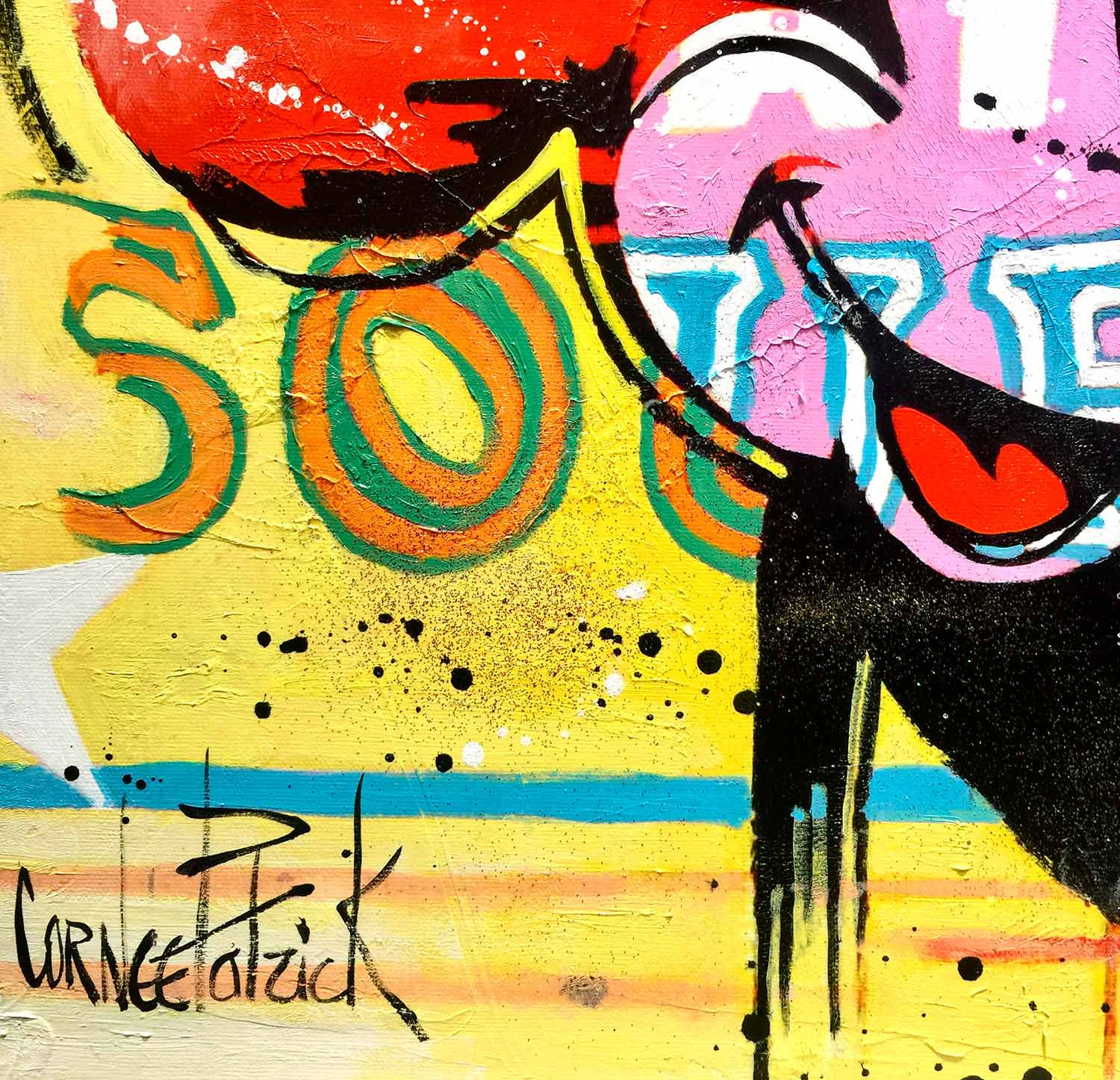 Patrick Cornée, Mickey, painting - Artalistic online contemporary art buying and selling gallery