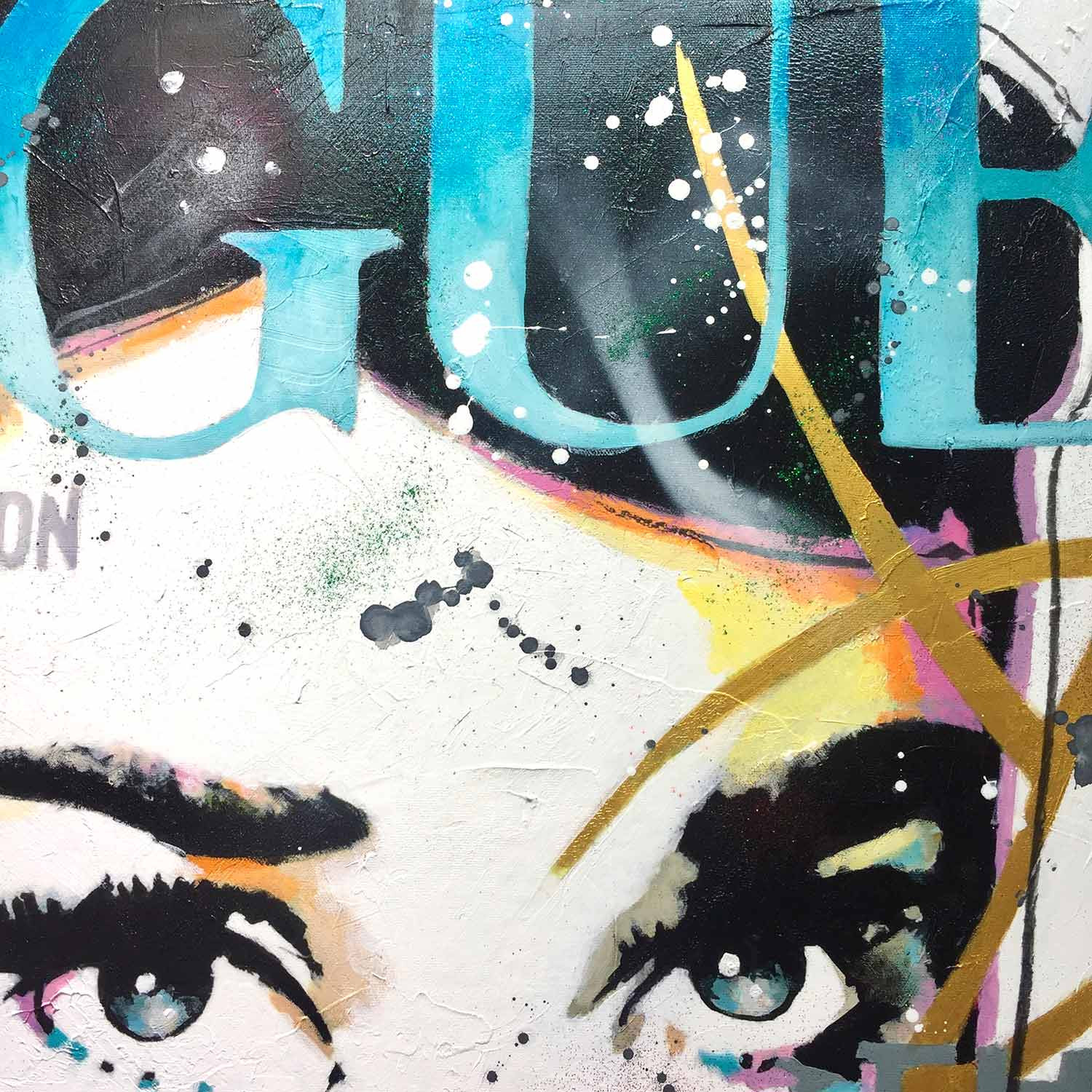 Patrick Cornée, Audrey Hepburn, painting - Artalistic online contemporary art buying and selling gallery