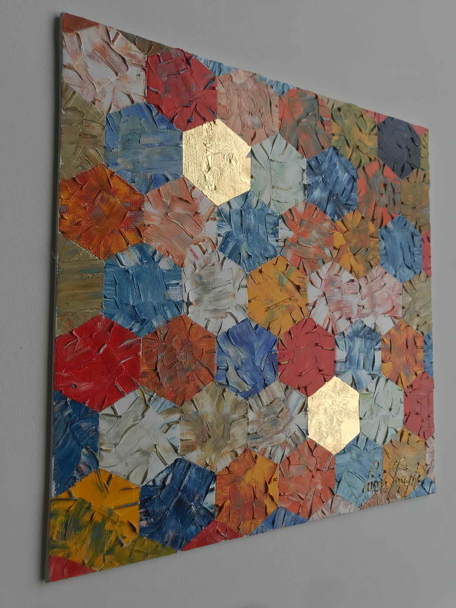 Pierre Joseph, Mosaic patchwork, painting - Artalistic online contemporary art buying and selling gallery