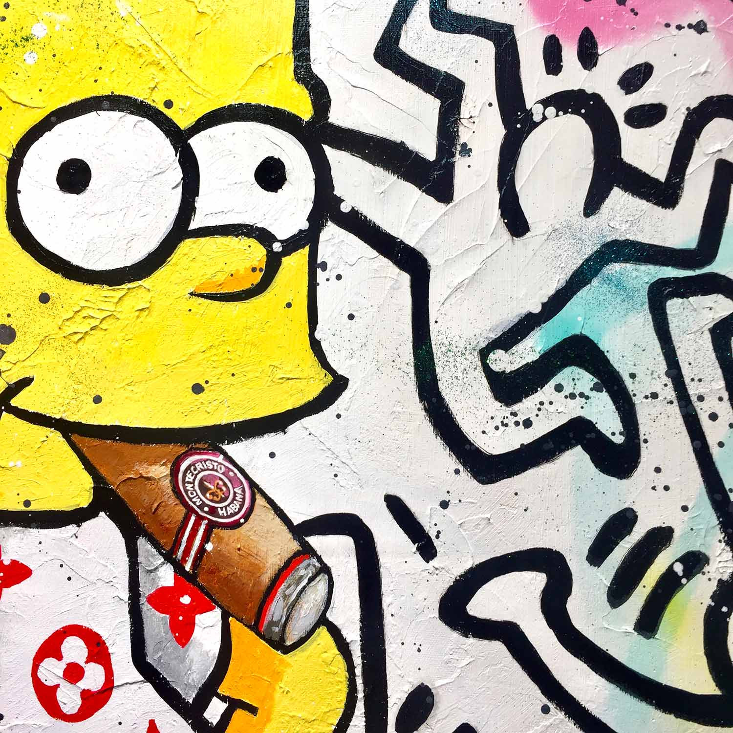 Patrick Cornée, Bart Simpson, painting - Artalistic online contemporary art buying and selling gallery
