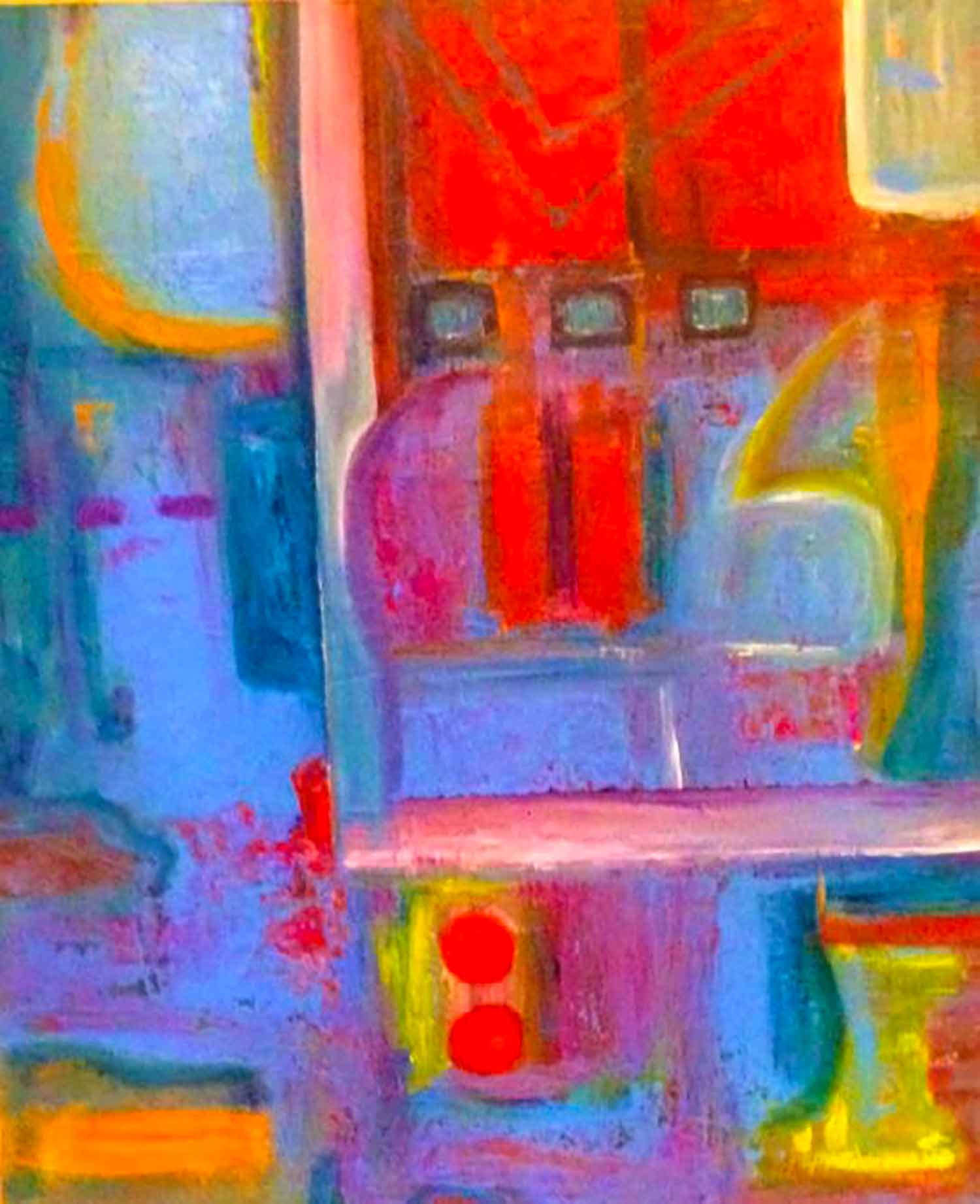 Evy SBK, In the blue, painting - Artalistic online contemporary art buying and selling gallery