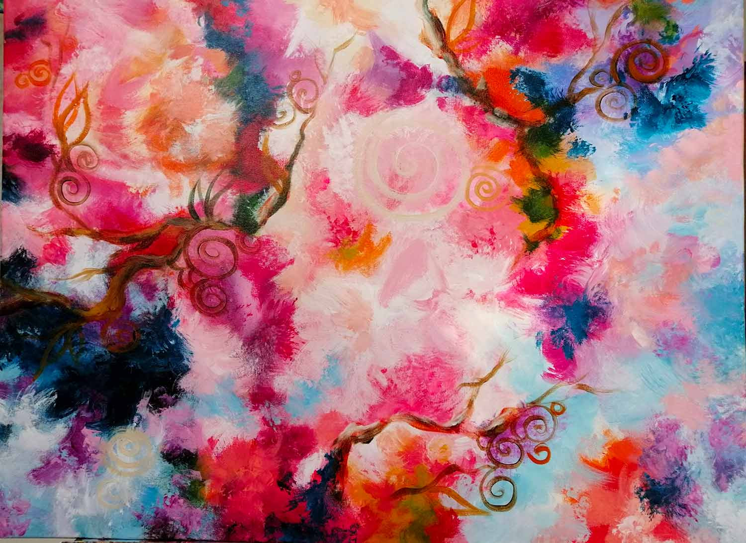 Irène Mahon, spirales, painting - Artalistic online contemporary art buying and selling gallery