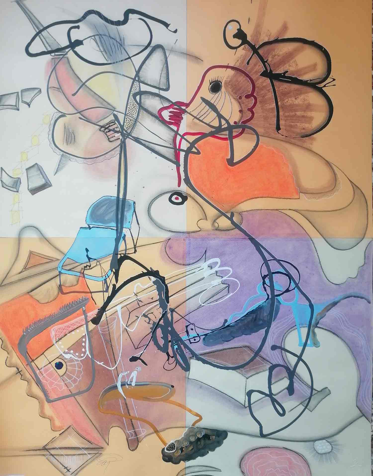 Stefano Mazzolini, Qgtutu, painting - Artalistic online contemporary art buying and selling gallery