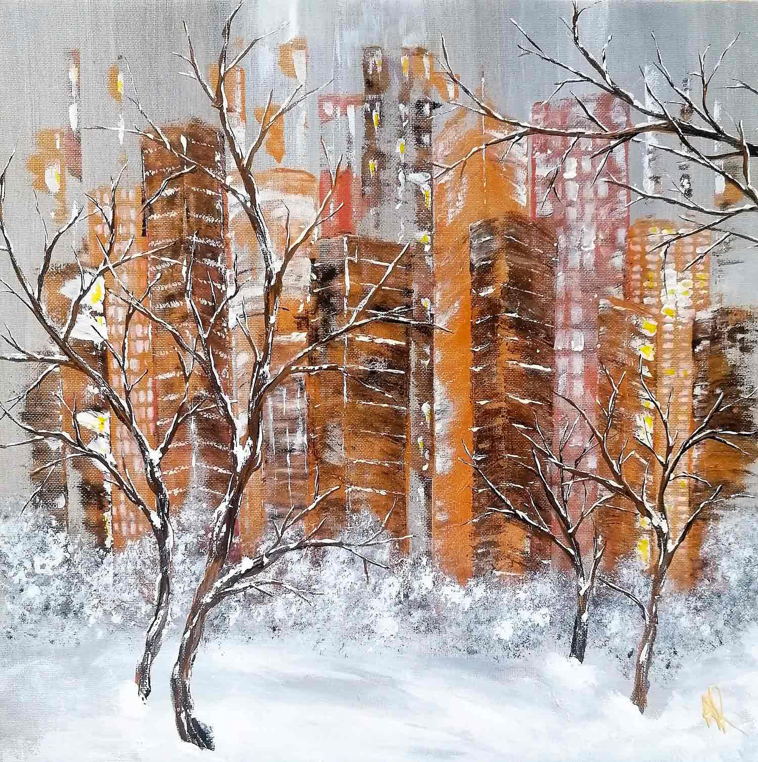 Anne Robin, D'or et de cuivre, painting - Artalistic online contemporary art buying and selling gallery