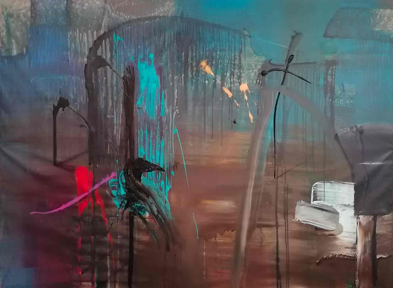 Stefano Mazzolini, Corchi, painting - Artalistic online contemporary art buying and selling gallery