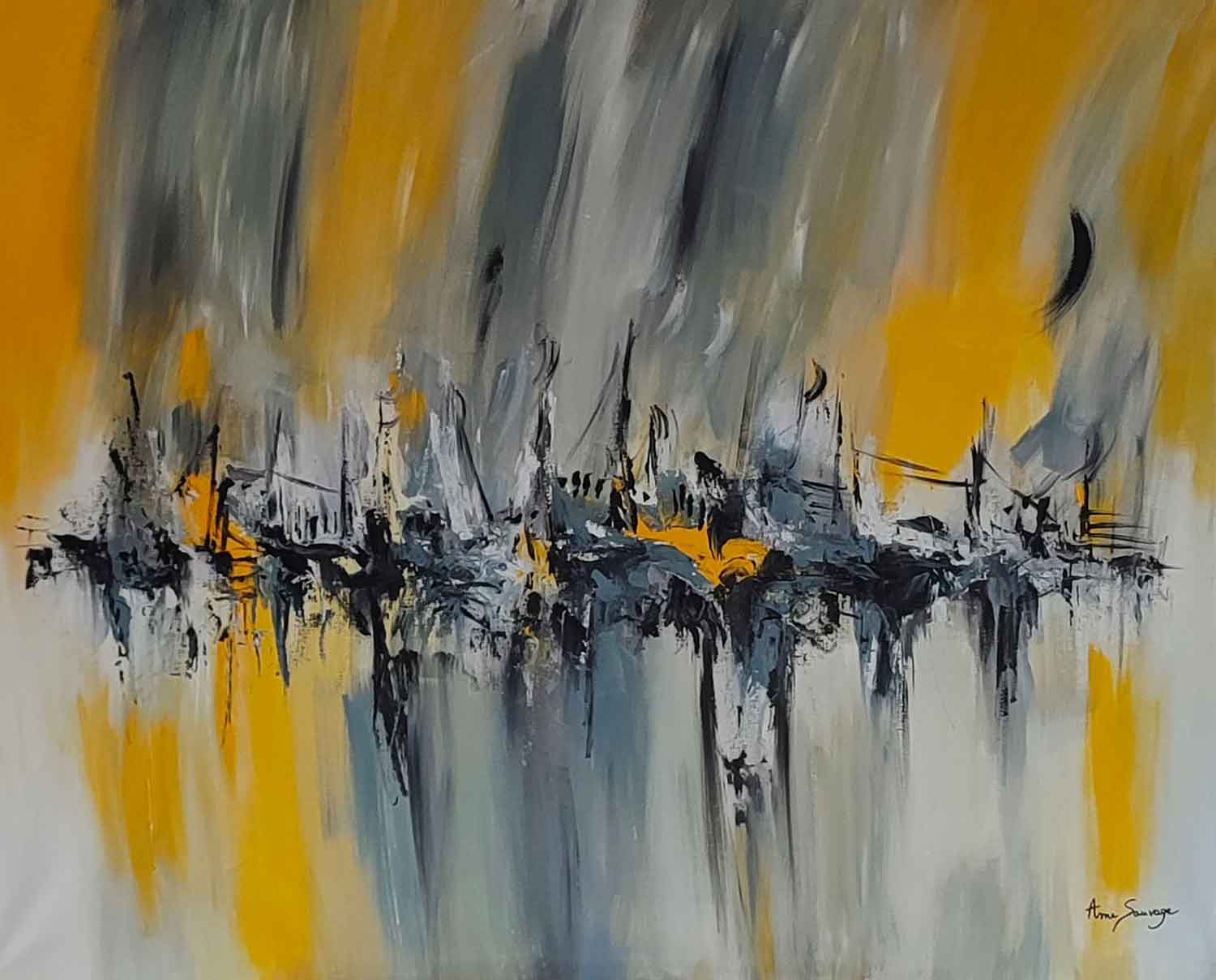 Âme Sauvage, Rencontre, painting - Artalistic online contemporary art buying and selling gallery