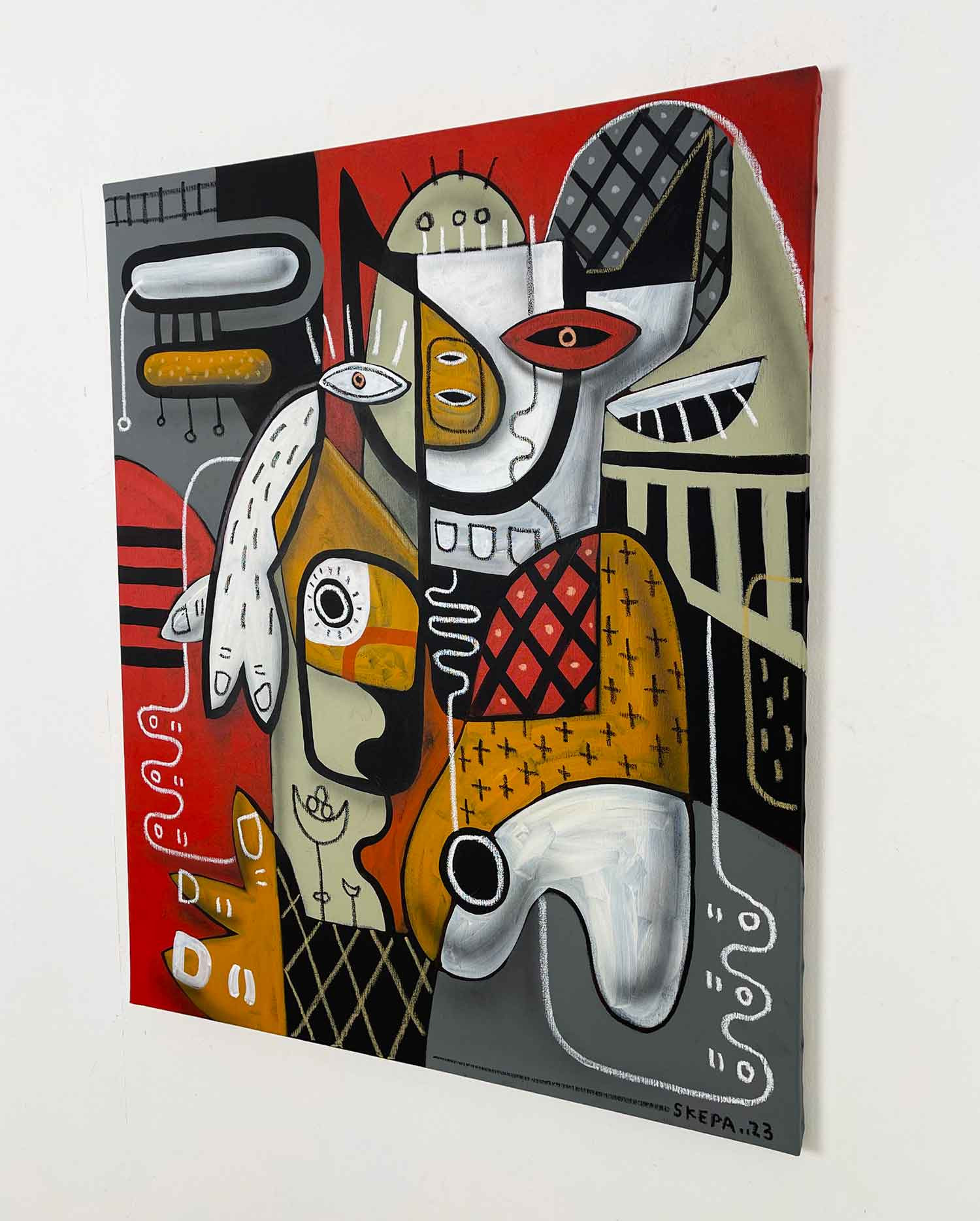 Skepa, Le minotaure, painting - Artalistic online contemporary art buying and selling gallery
