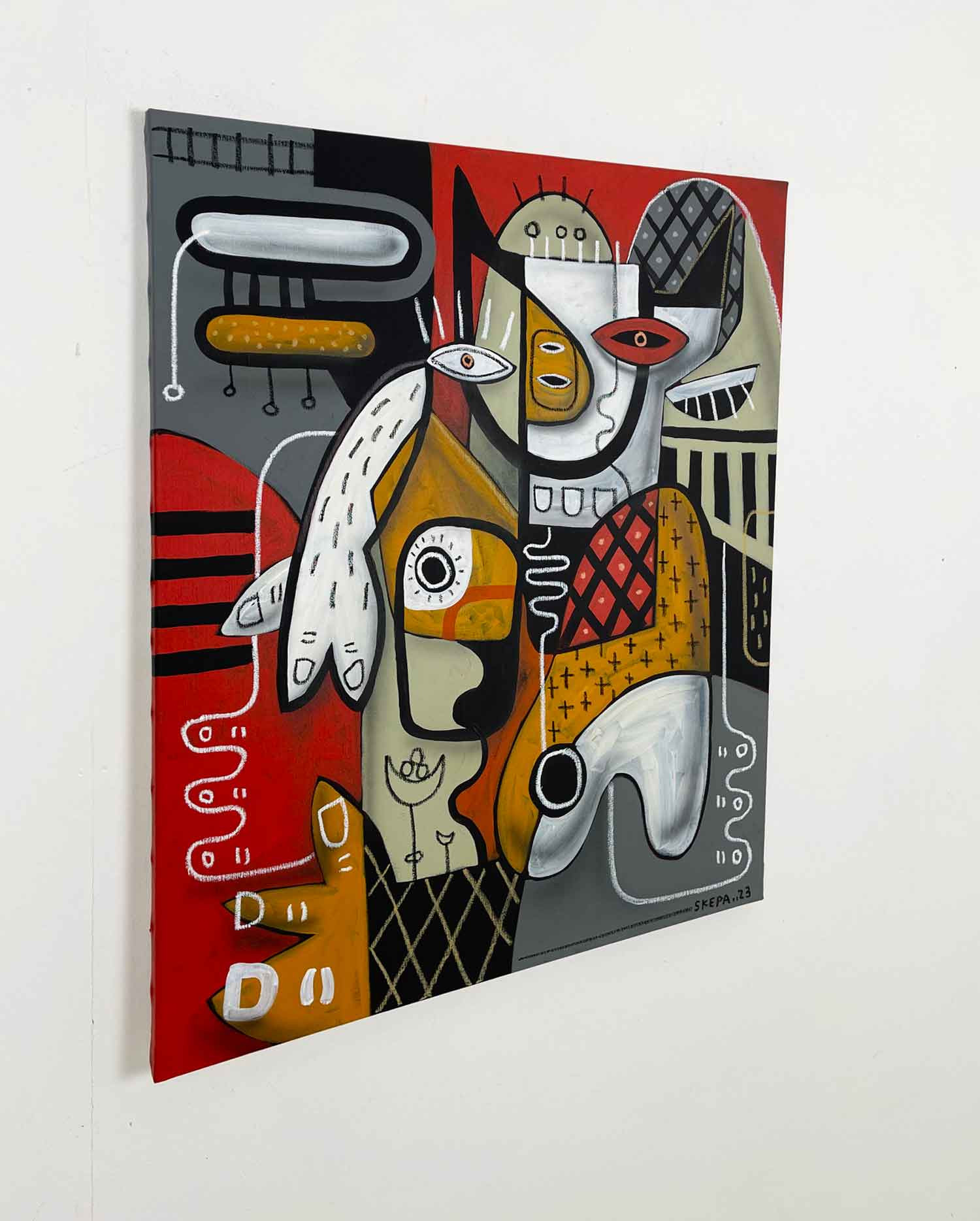 Skepa, Le minotaure, painting - Artalistic online contemporary art buying and selling gallery