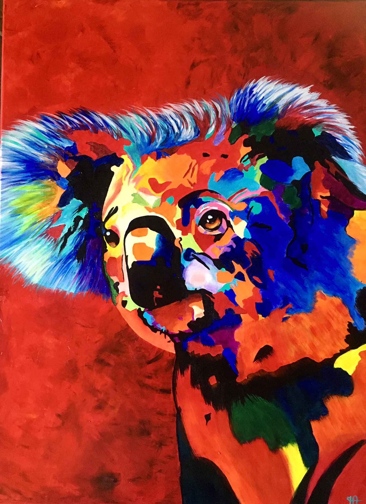 Françoise Augustine, Sam, painting - Artalistic online contemporary art buying and selling gallery